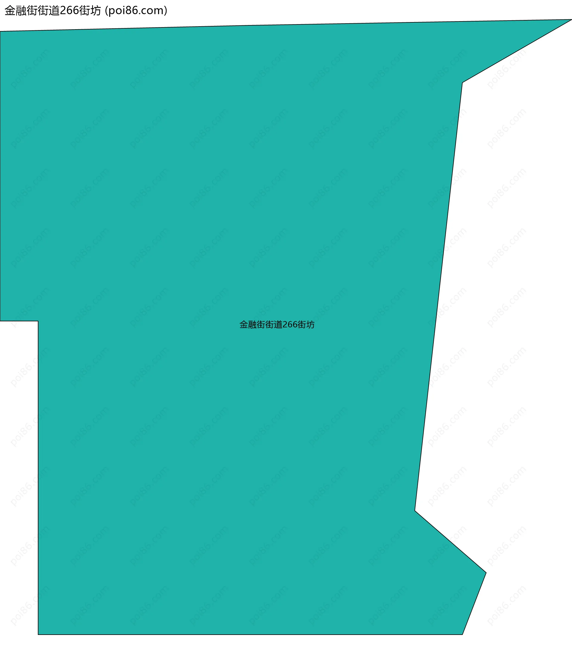 金融街街道266街坊边界地图