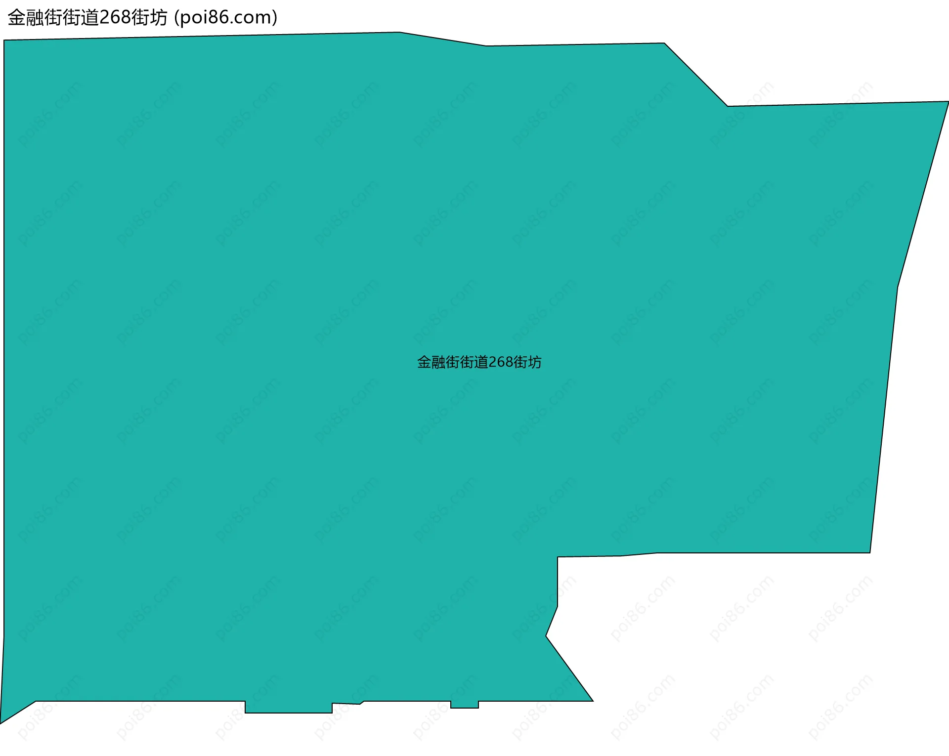 金融街街道268街坊边界地图