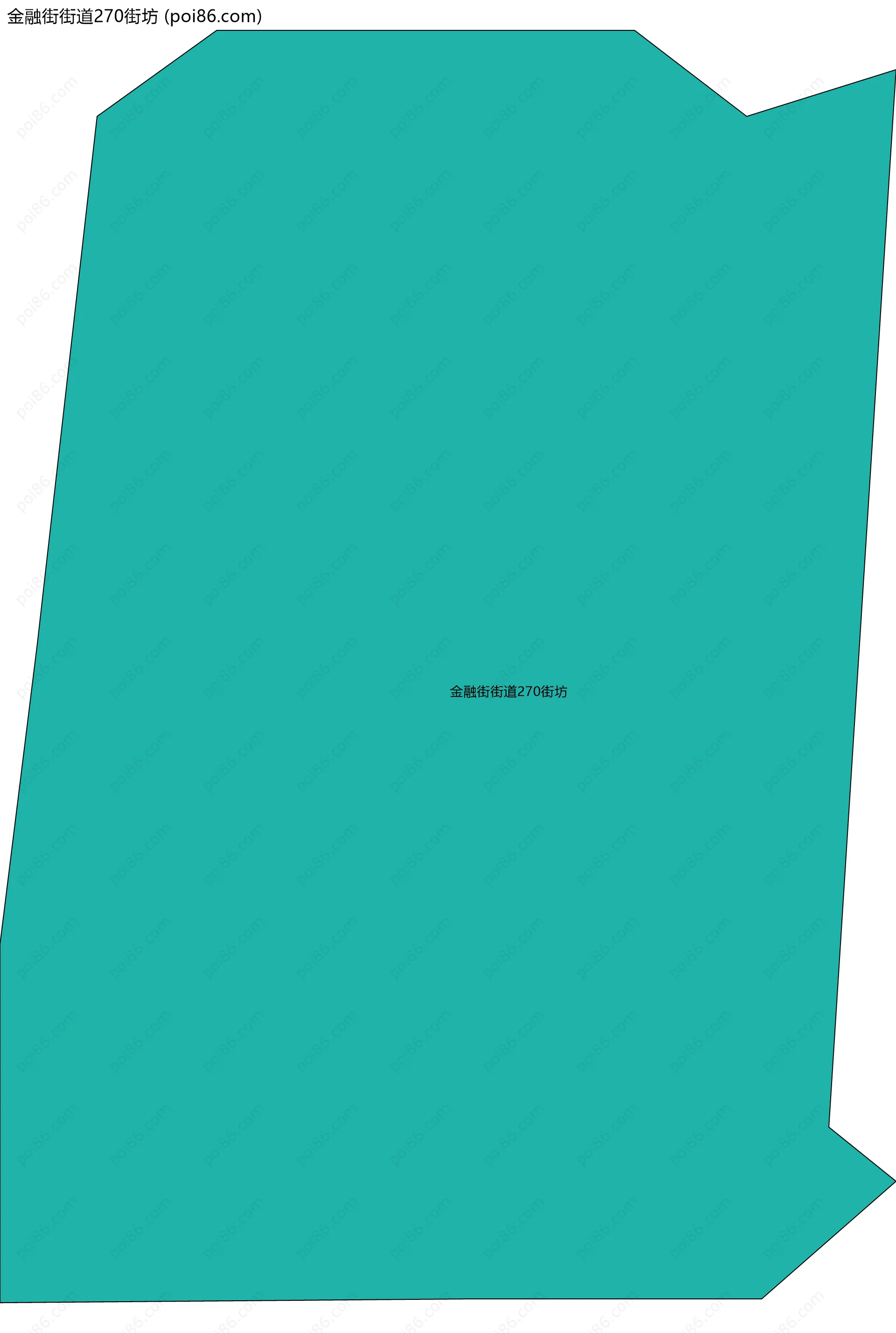 金融街街道270街坊边界地图