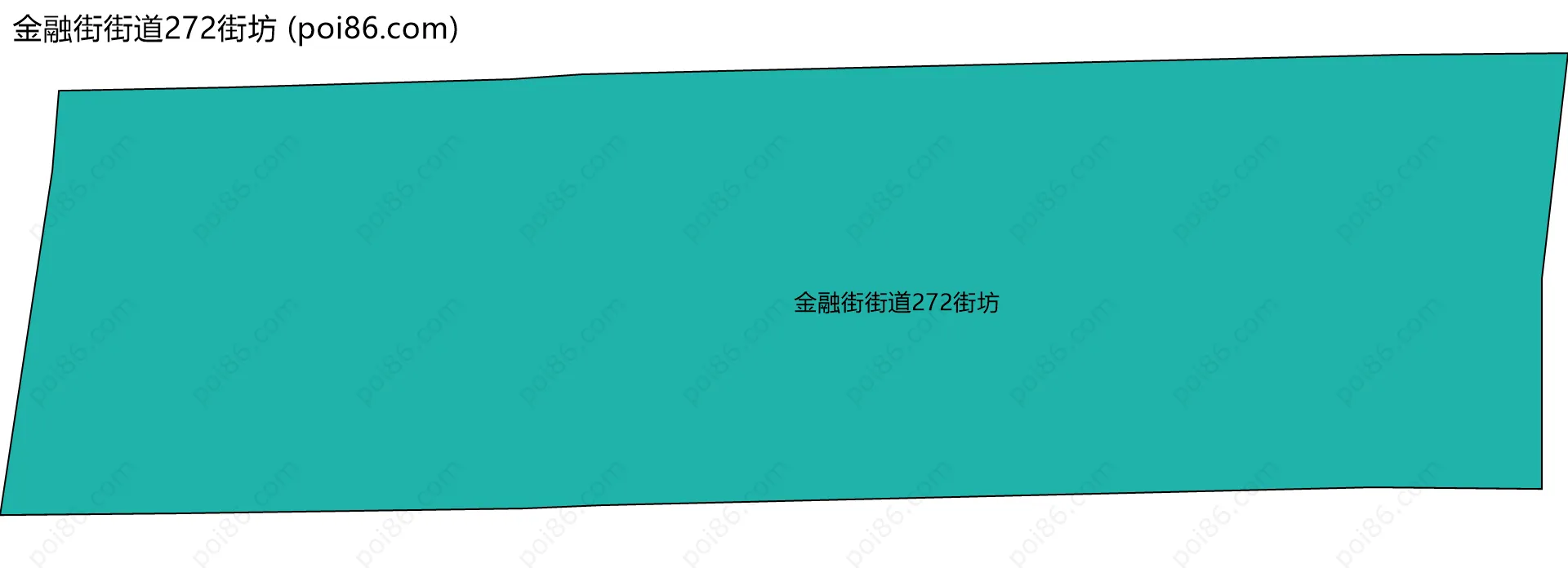 金融街街道272街坊边界地图