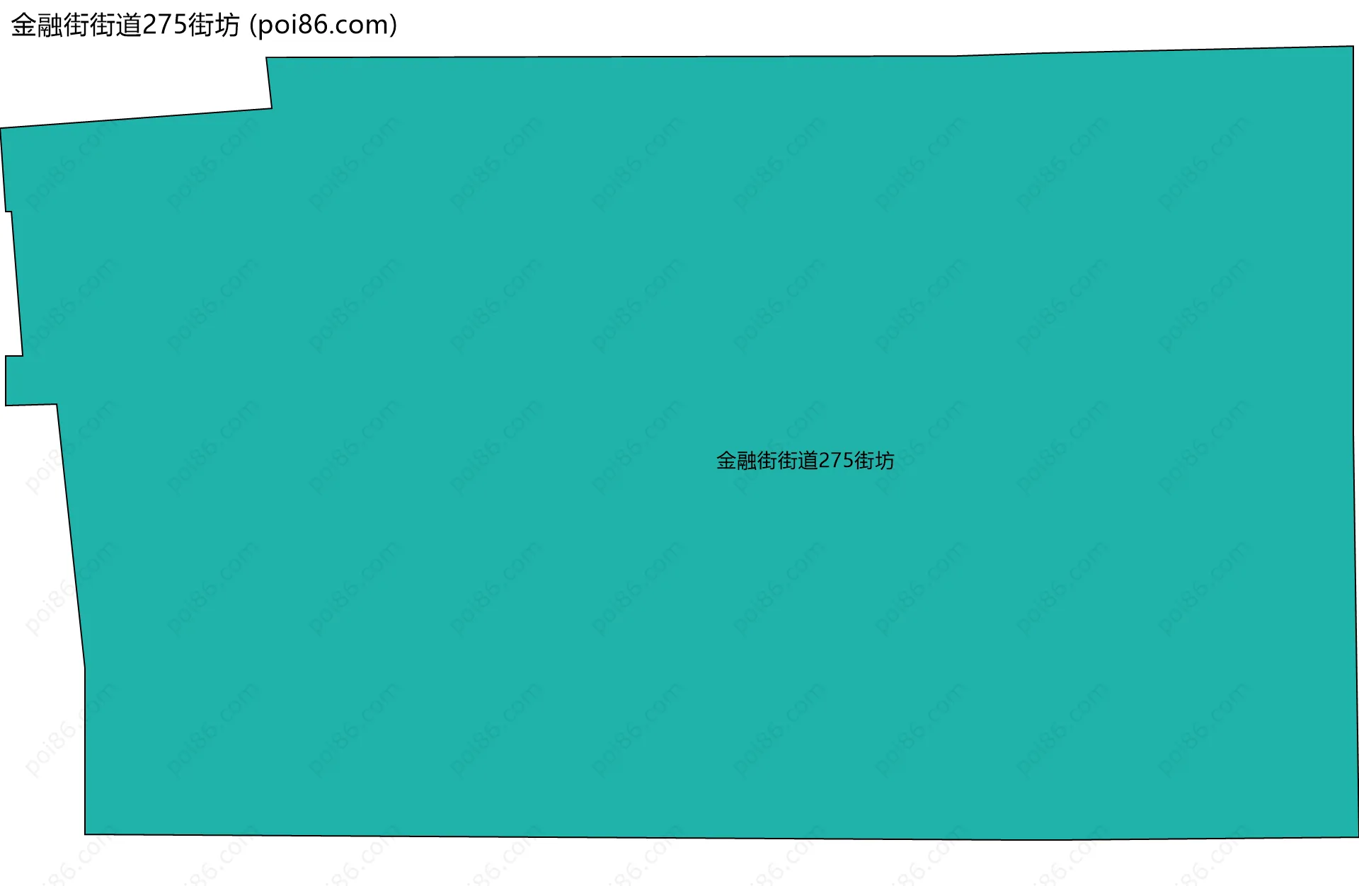 金融街街道275街坊边界地图