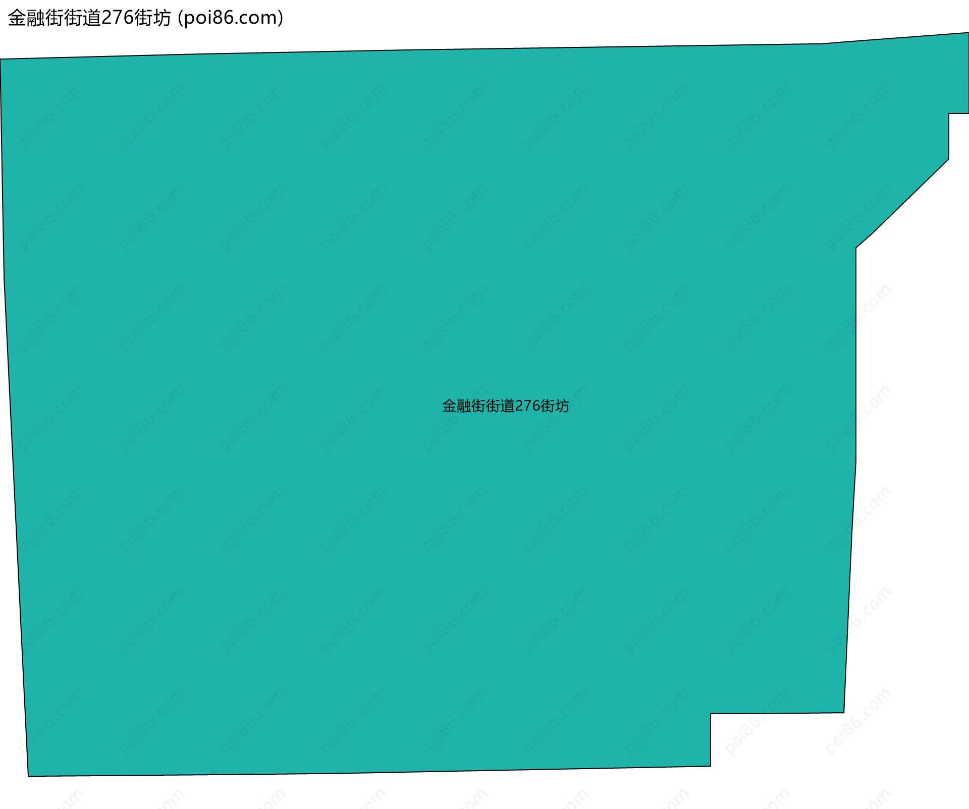 金融街街道276街坊边界地图