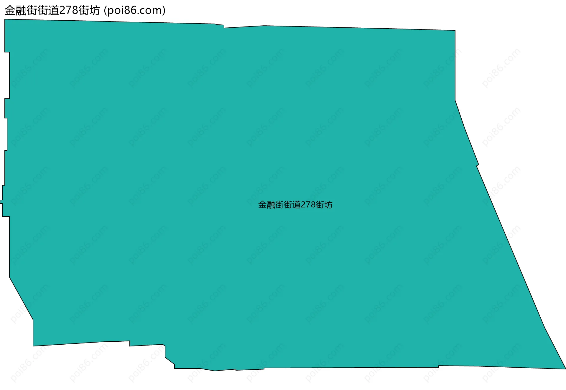 金融街街道278街坊边界地图