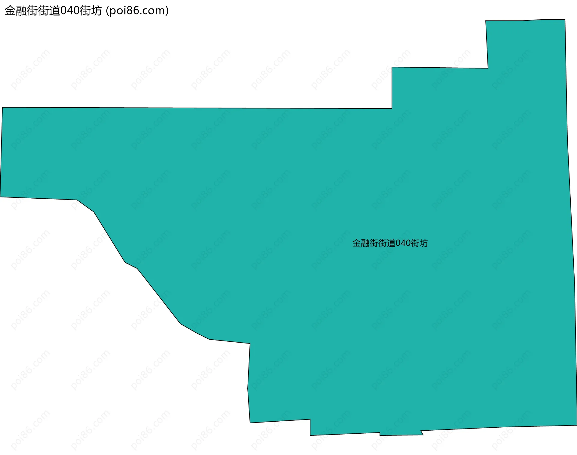 金融街街道040街坊边界地图