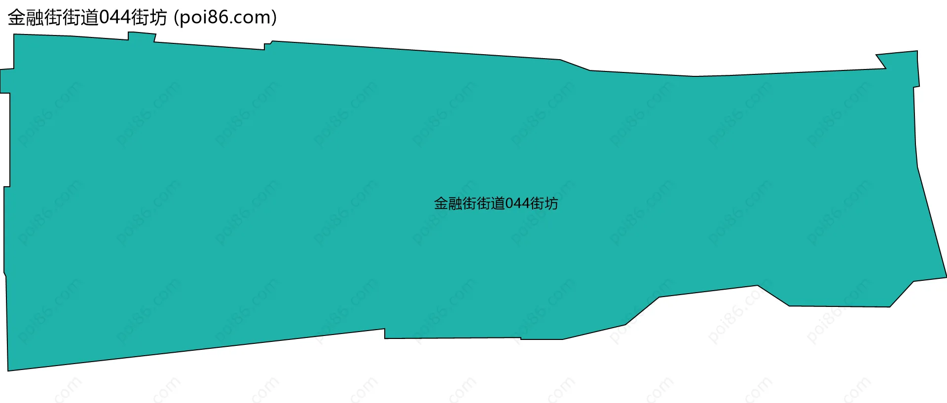 金融街街道044街坊边界地图