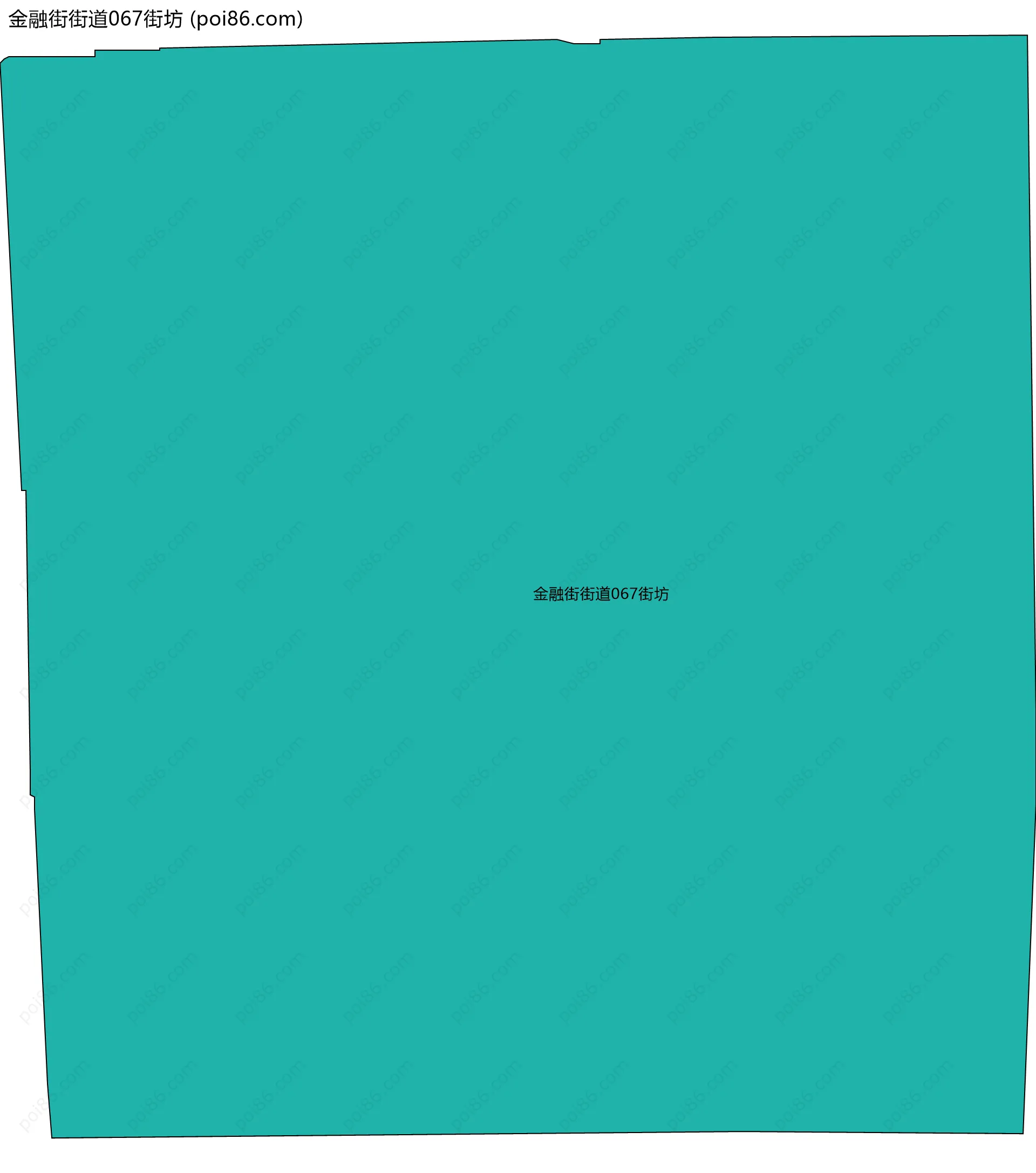 金融街街道067街坊边界地图