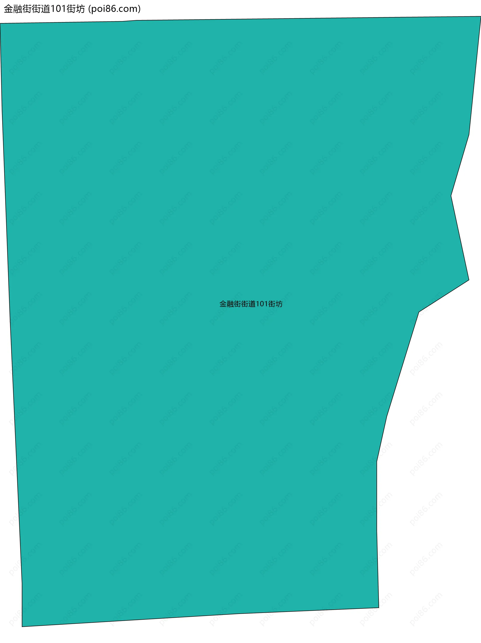 金融街街道101街坊边界地图