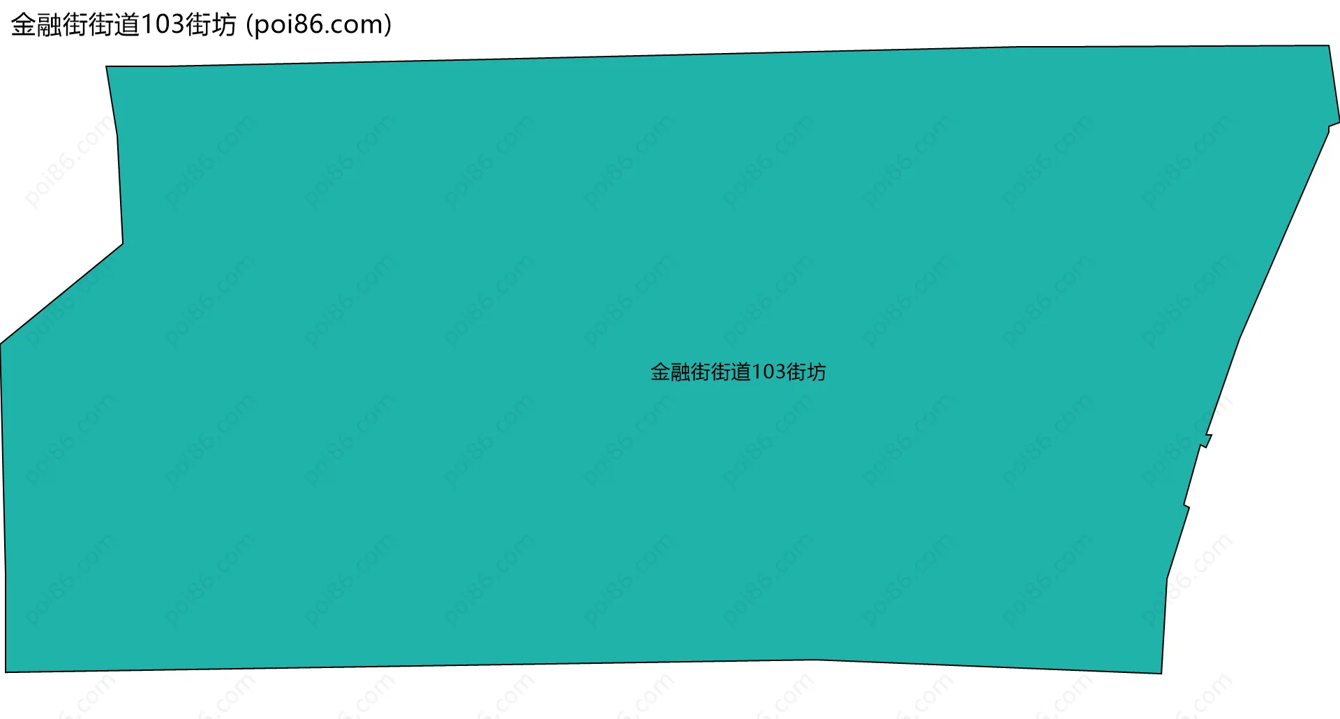 金融街街道103街坊边界地图