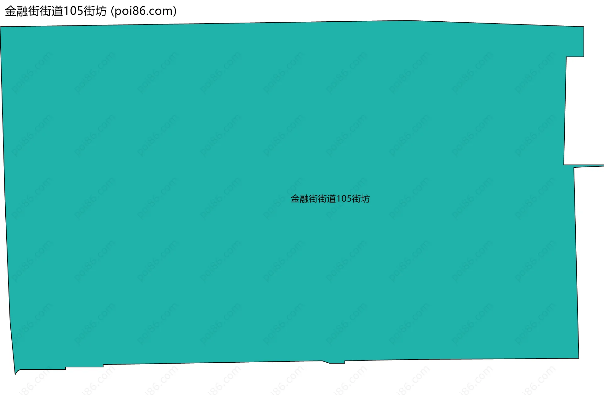 金融街街道105街坊边界地图
