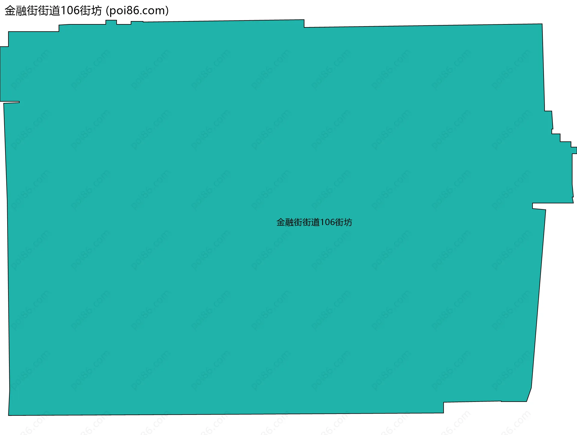 金融街街道106街坊边界地图