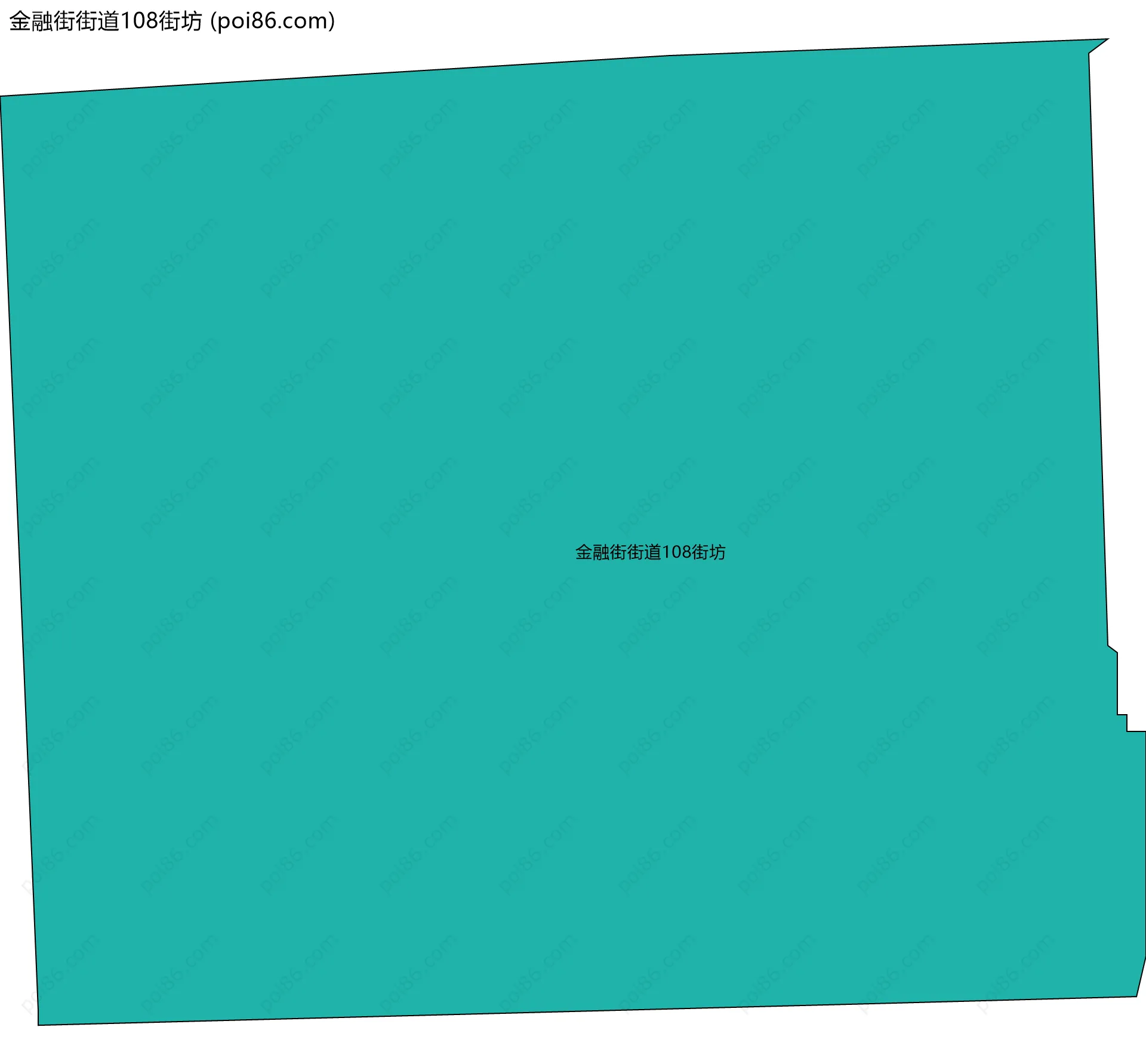金融街街道108街坊边界地图