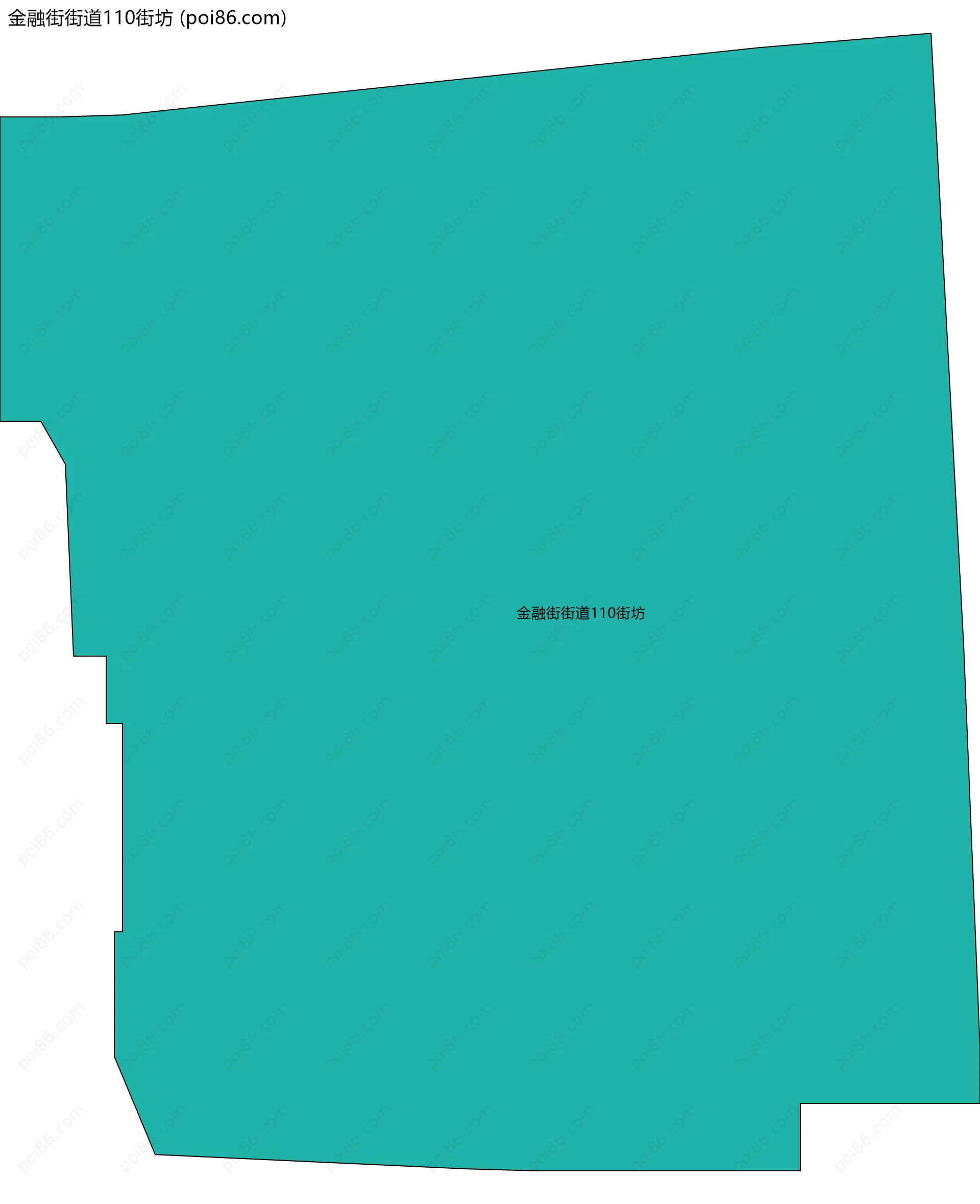 金融街街道110街坊边界地图