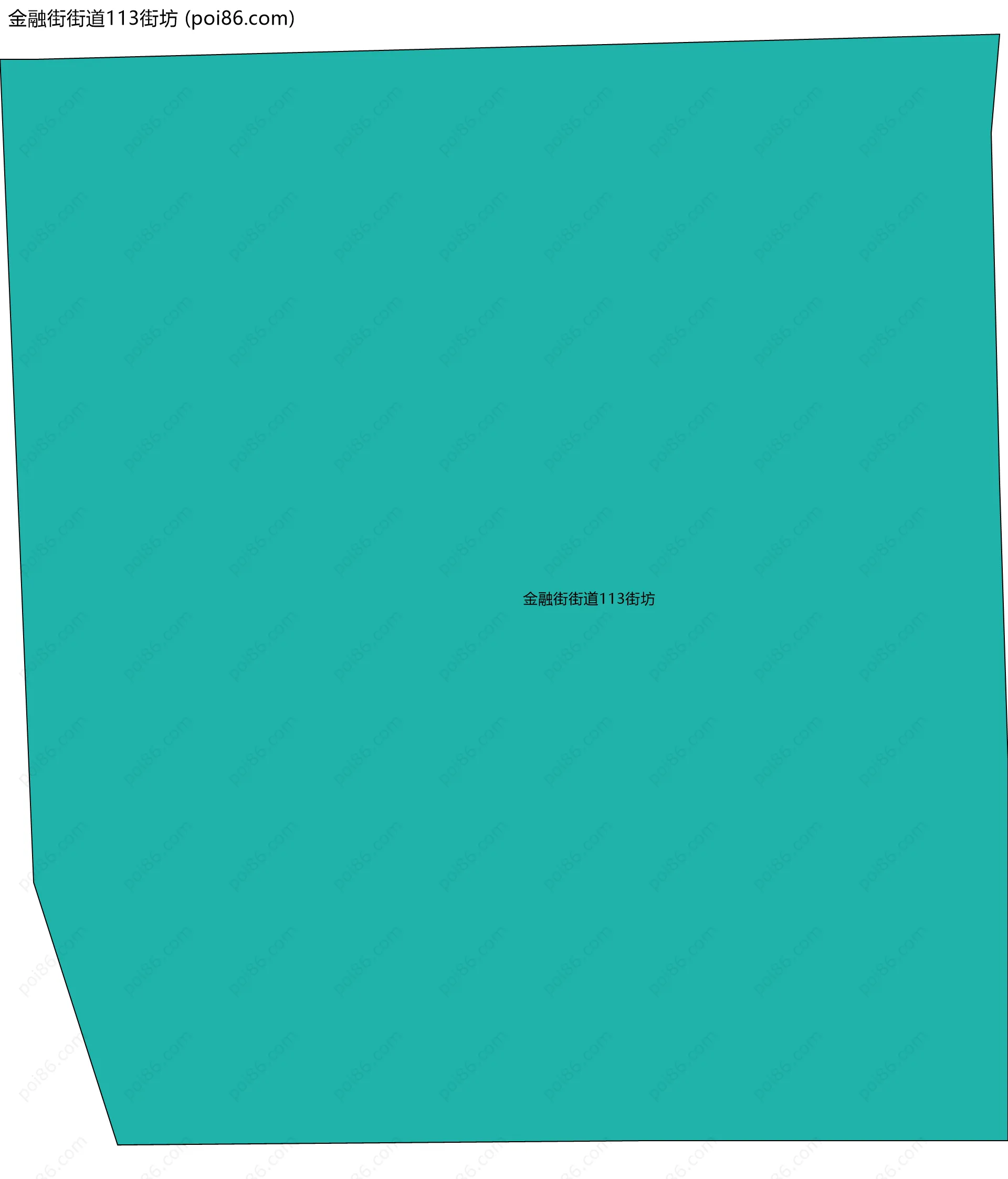 金融街街道113街坊边界地图