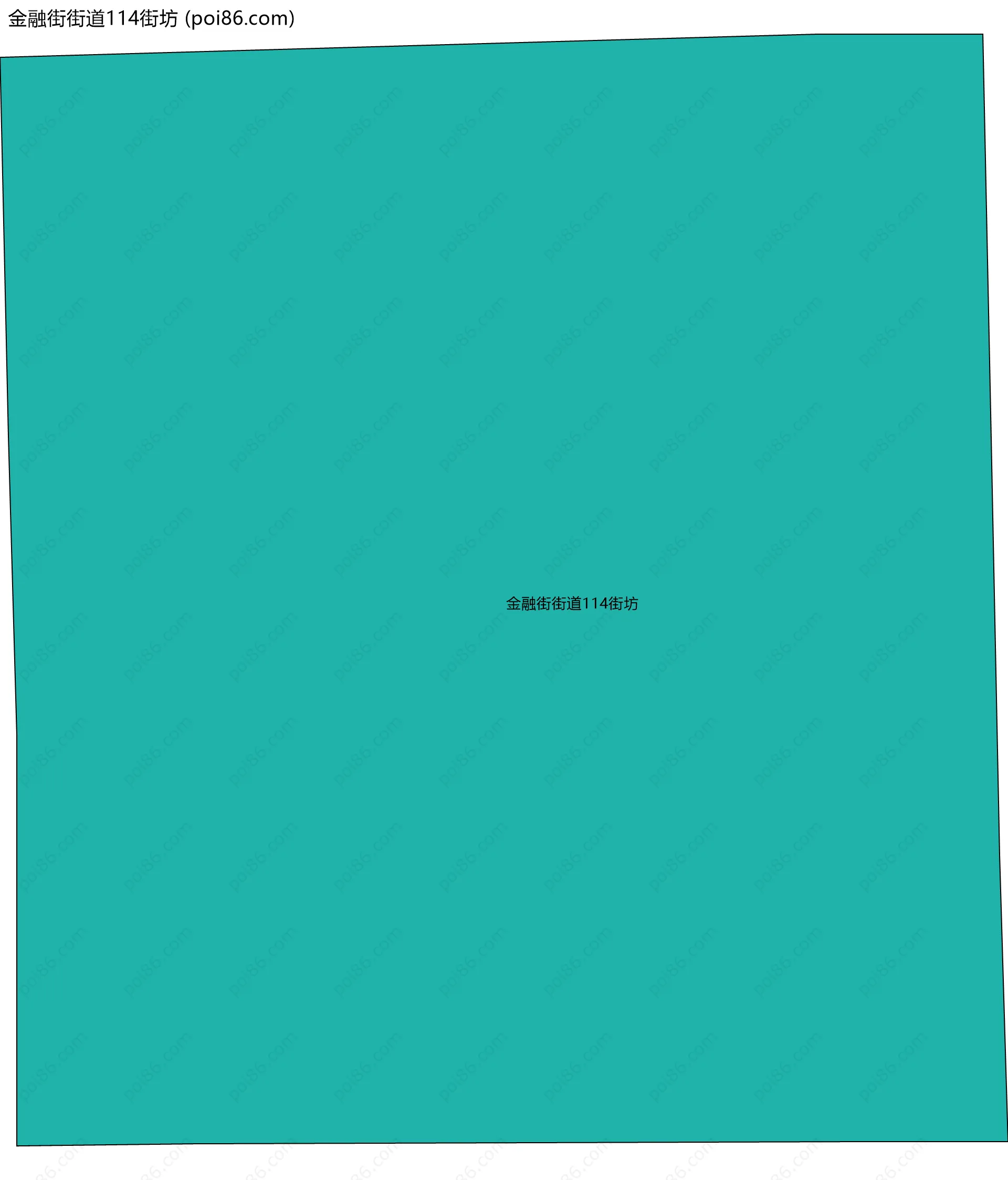 金融街街道114街坊边界地图