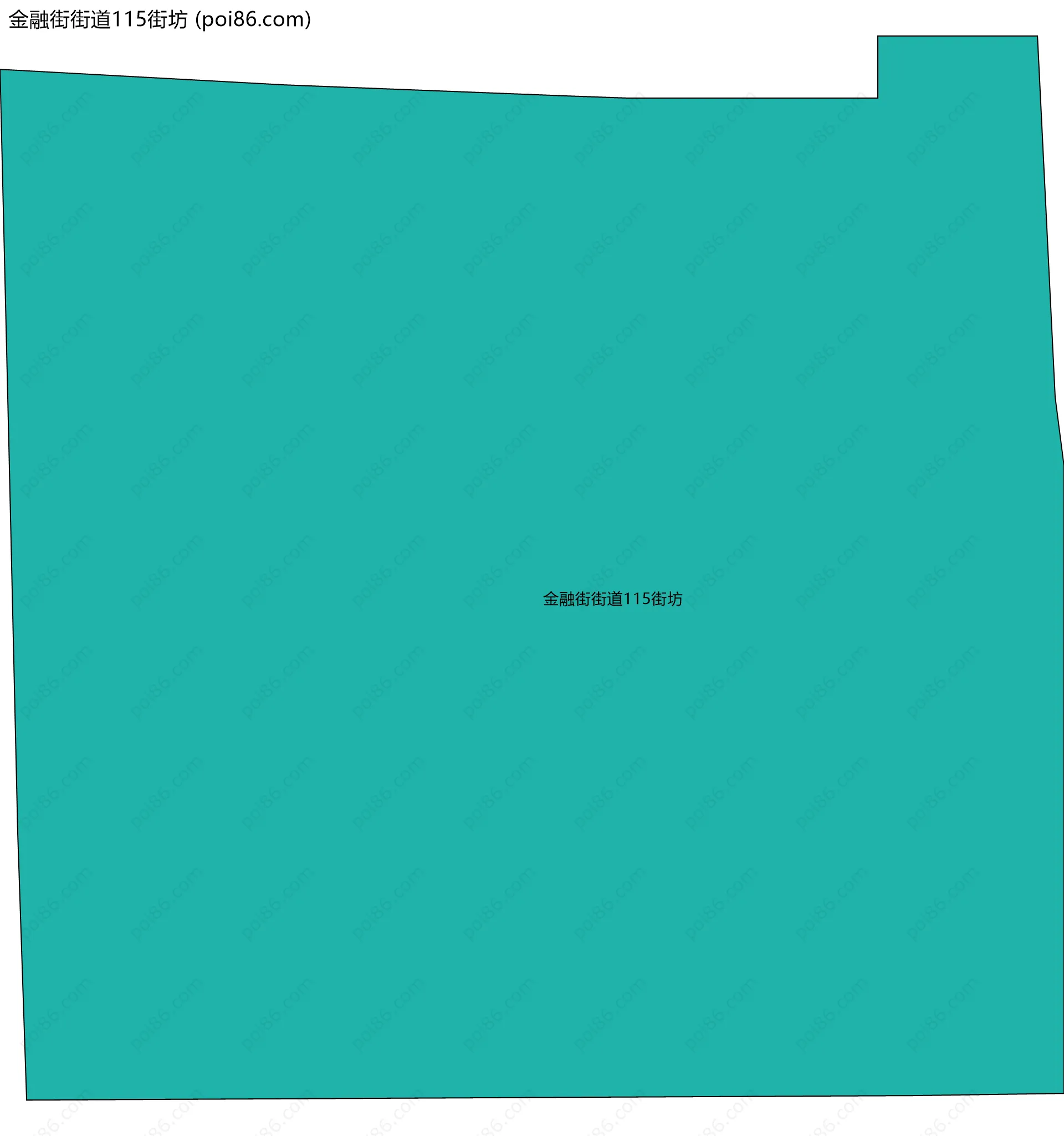 金融街街道115街坊边界地图