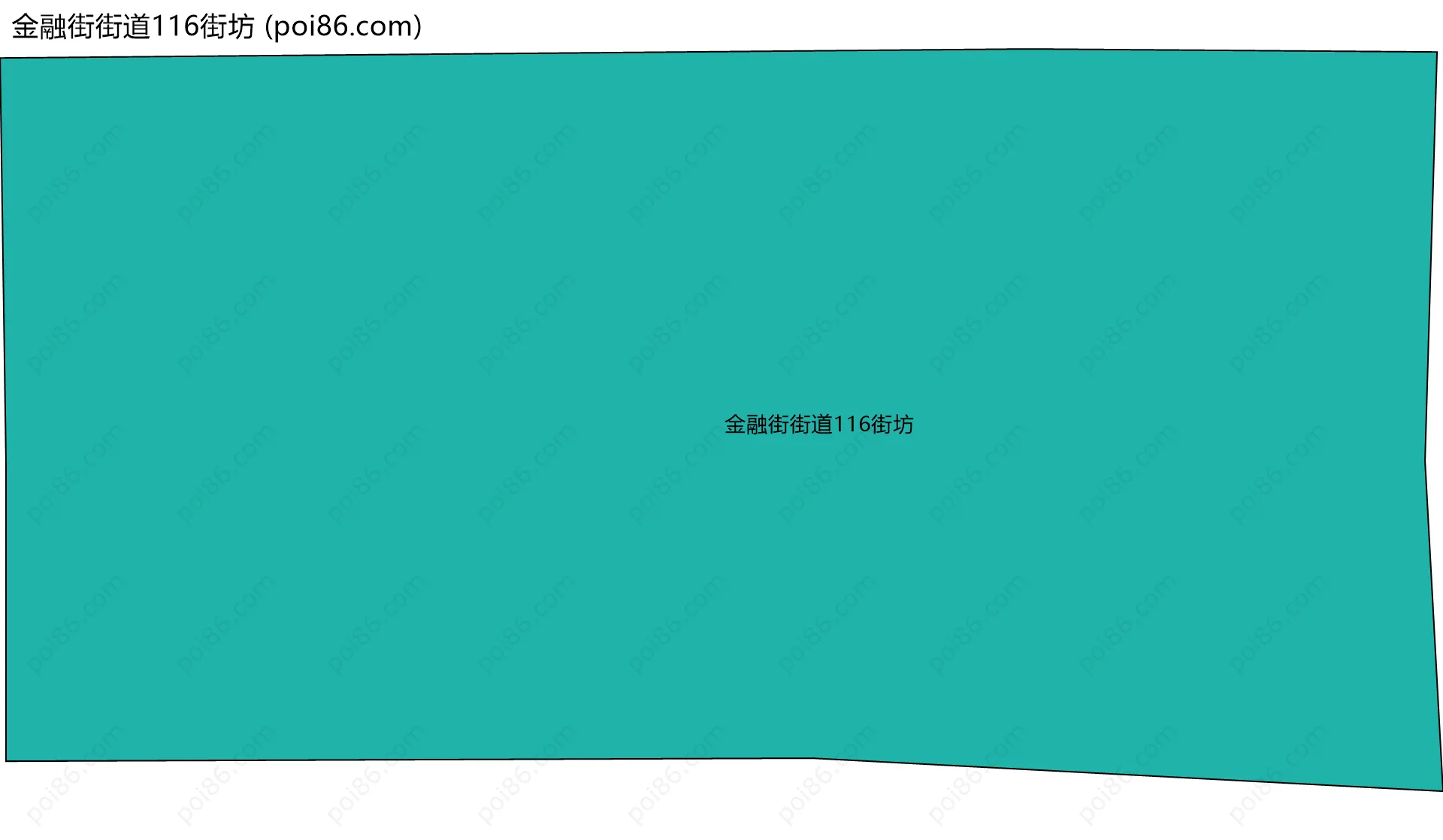 金融街街道116街坊边界地图