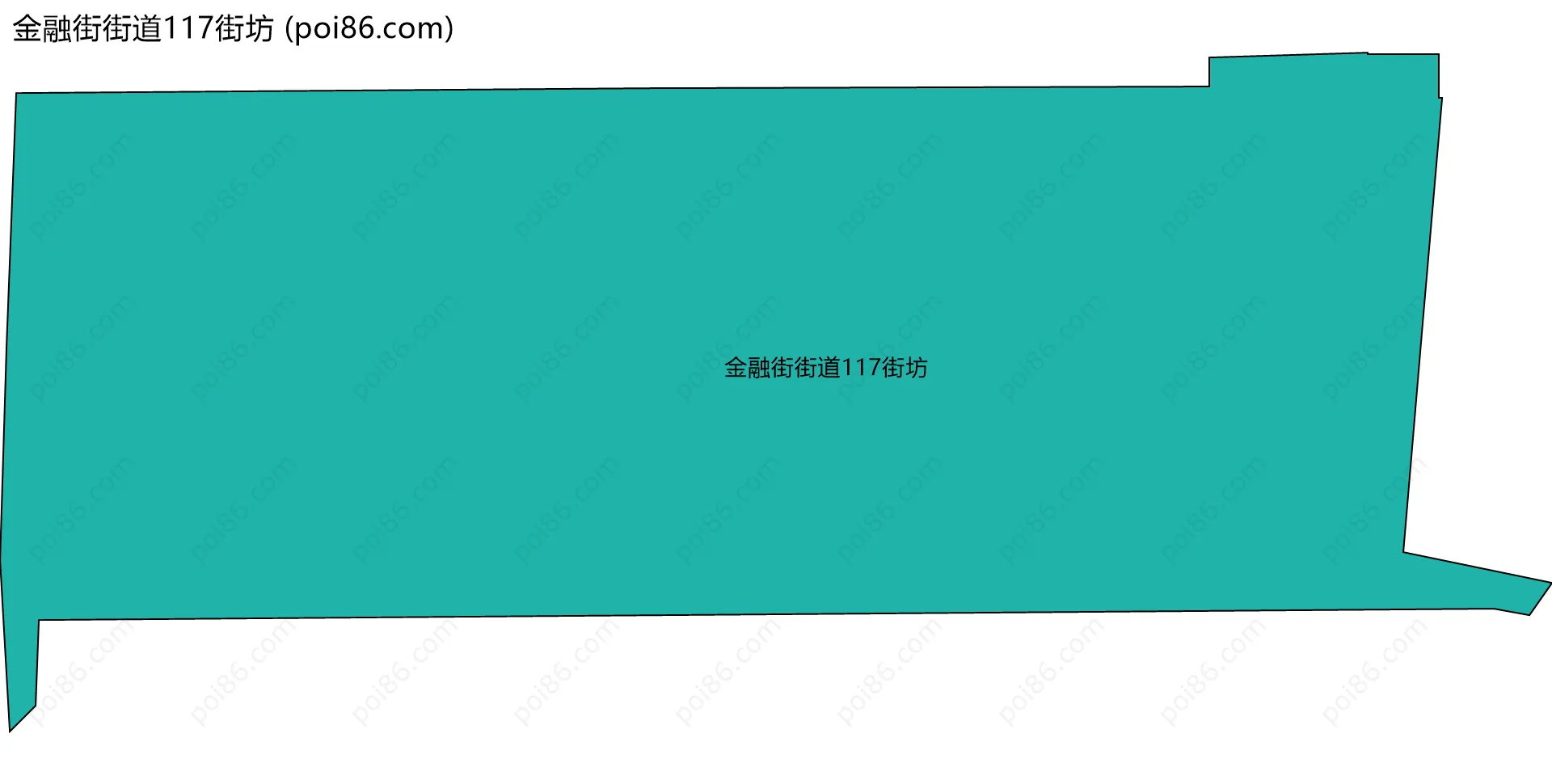 金融街街道117街坊边界地图