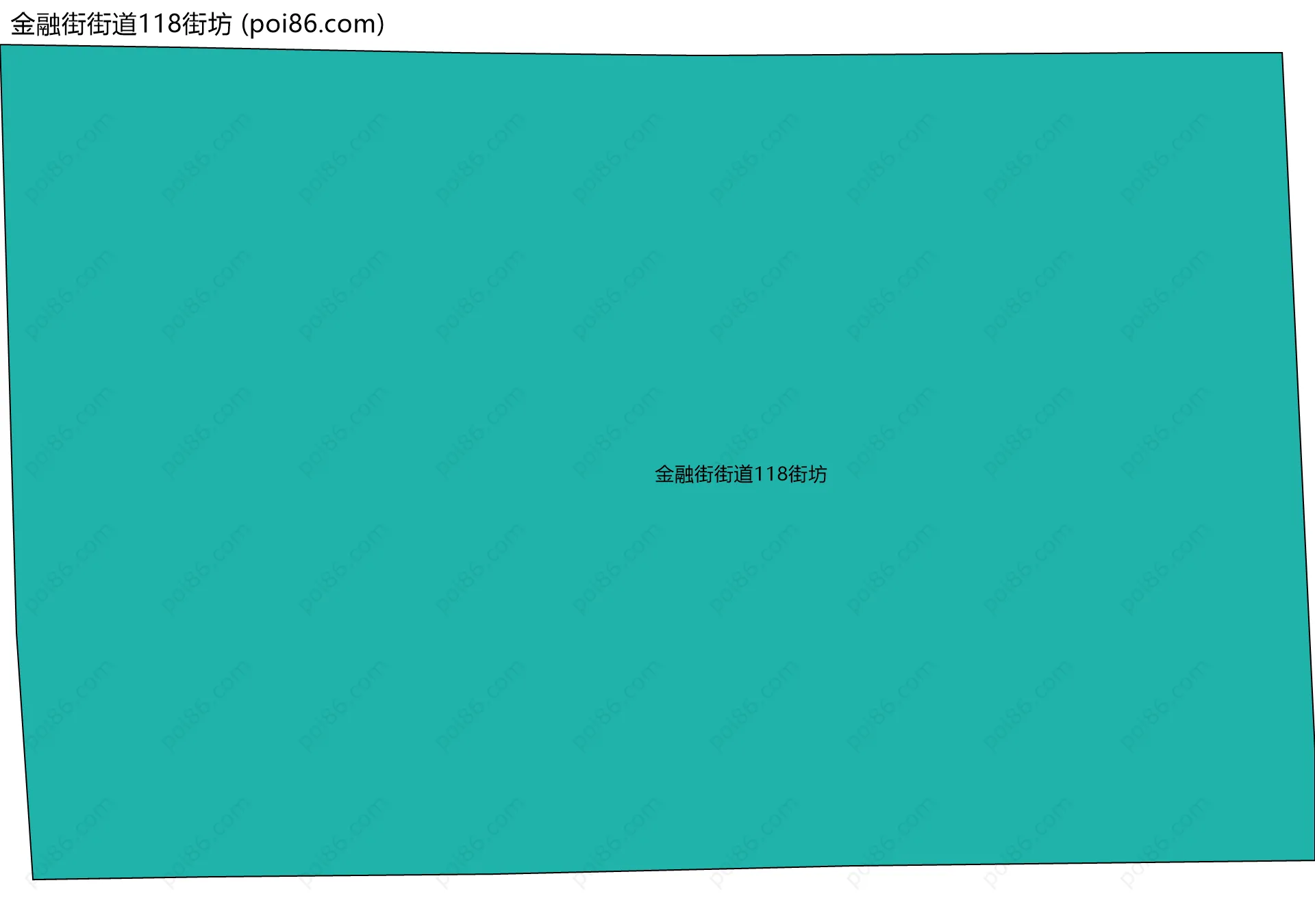 金融街街道118街坊边界地图