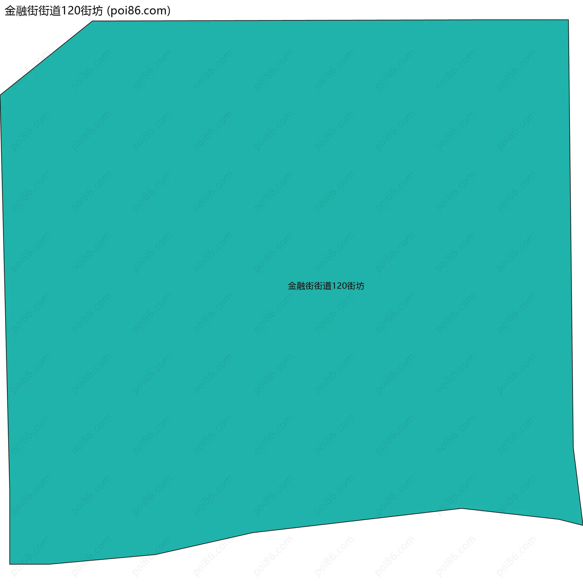 金融街街道120街坊边界地图