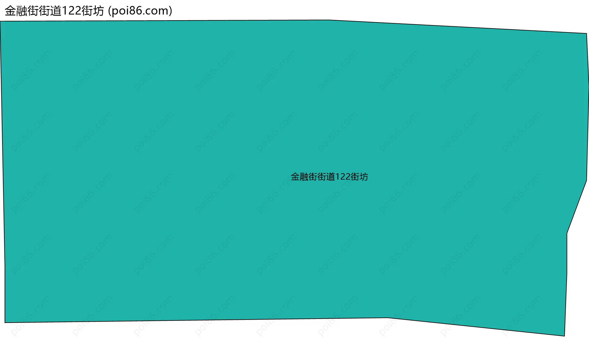 金融街街道122街坊边界地图