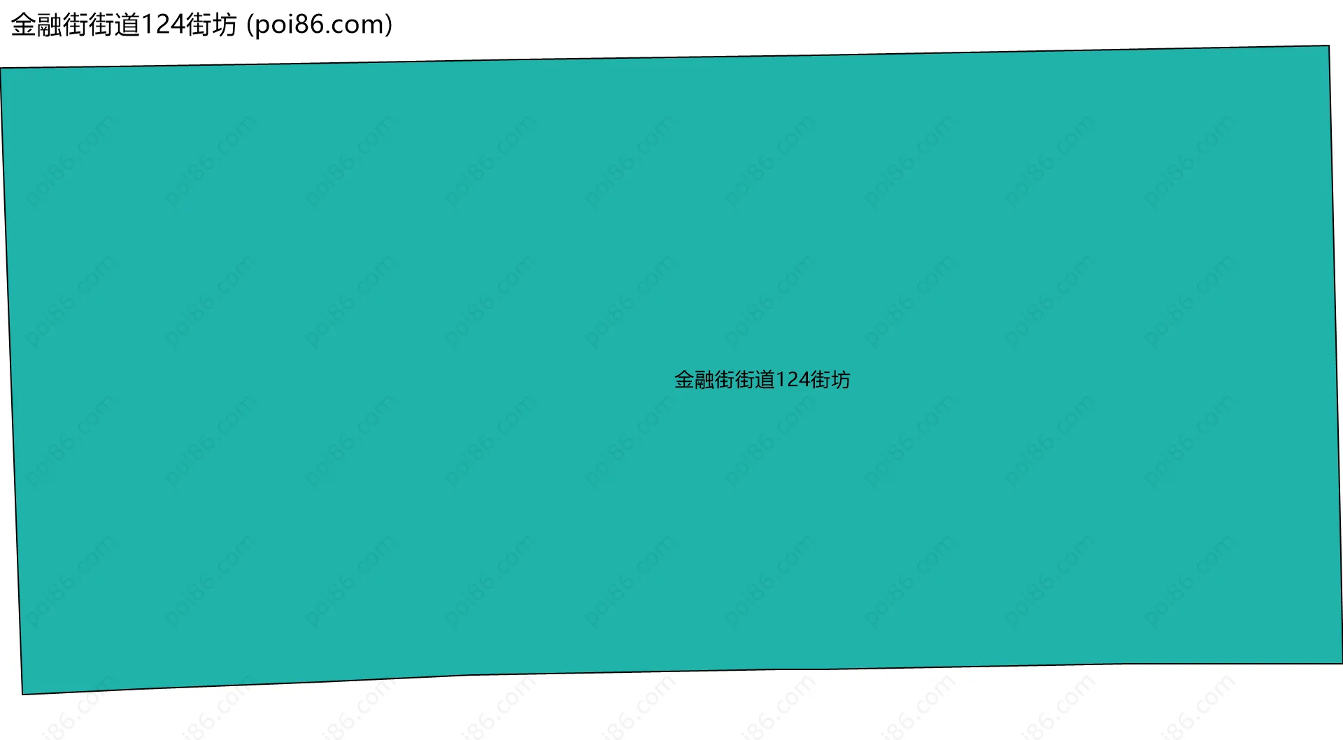 金融街街道124街坊边界地图