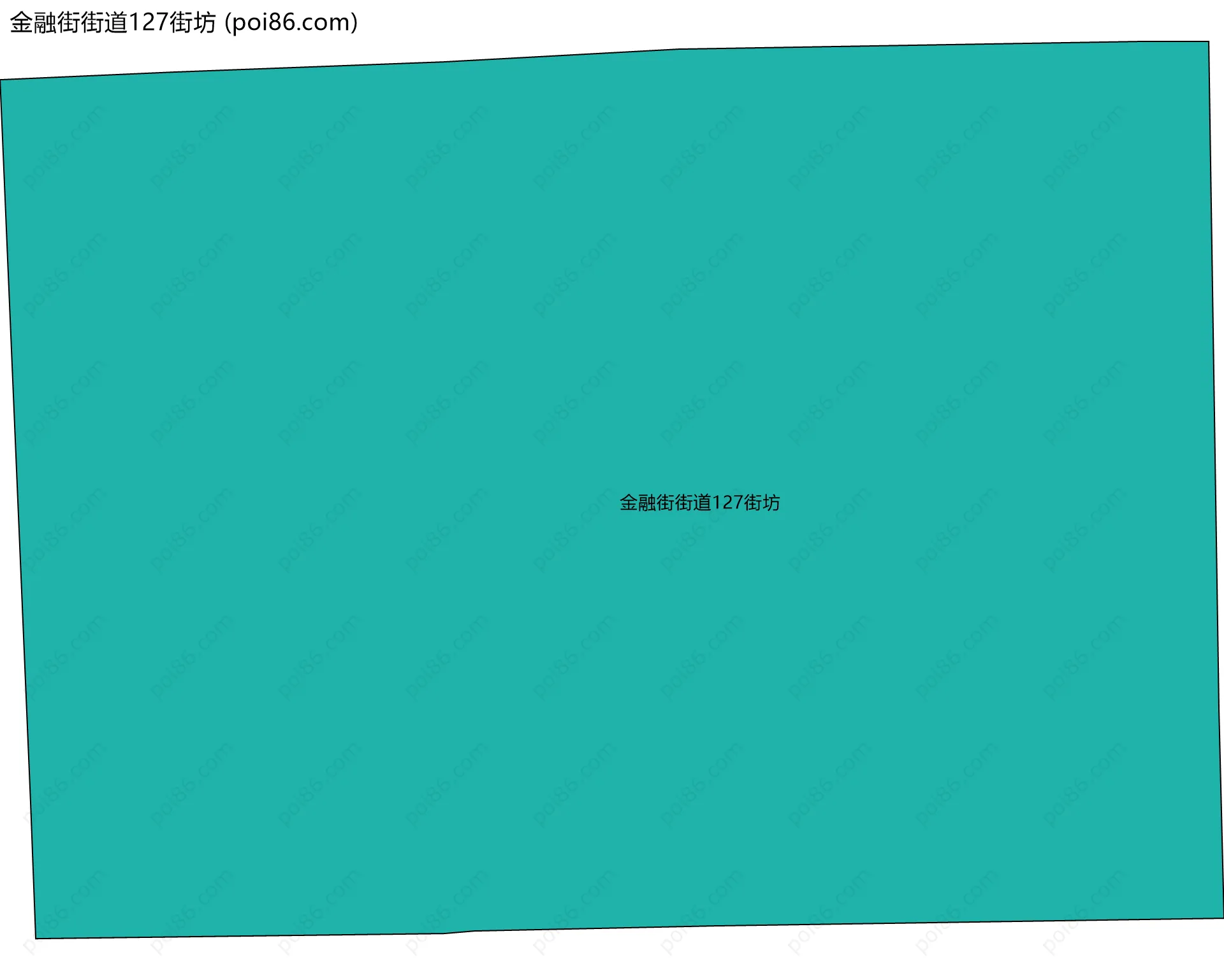 金融街街道127街坊边界地图