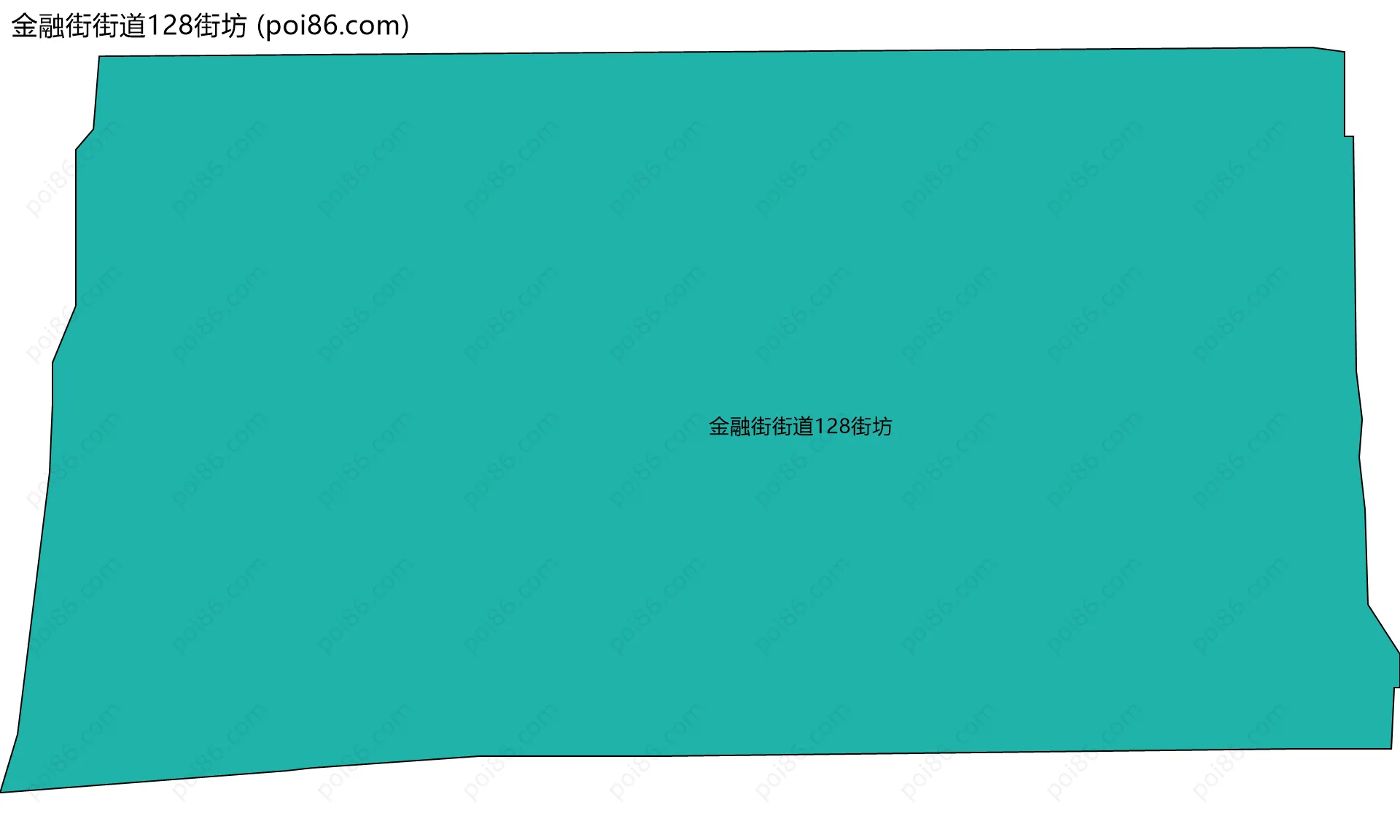 金融街街道128街坊边界地图