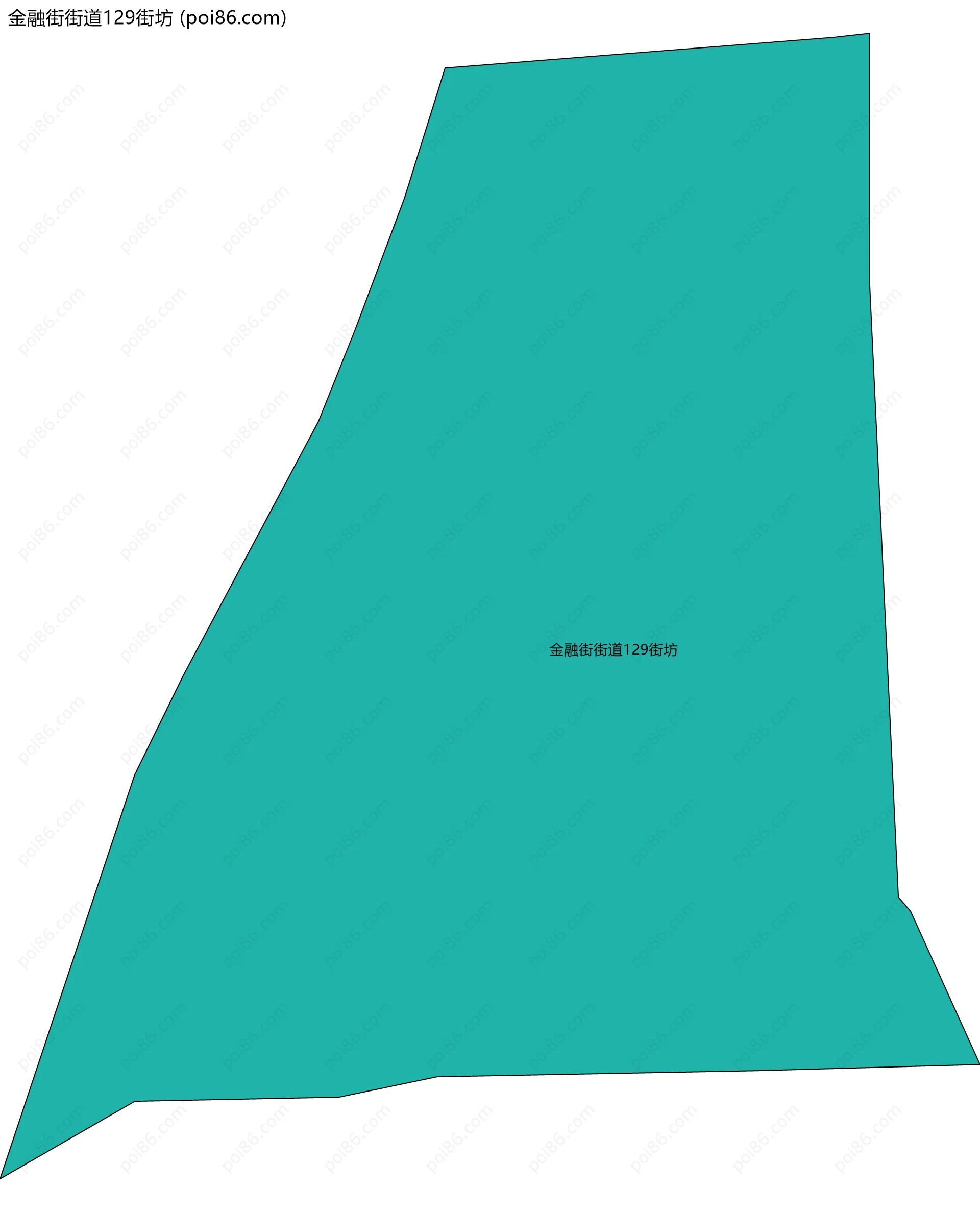 金融街街道129街坊边界地图