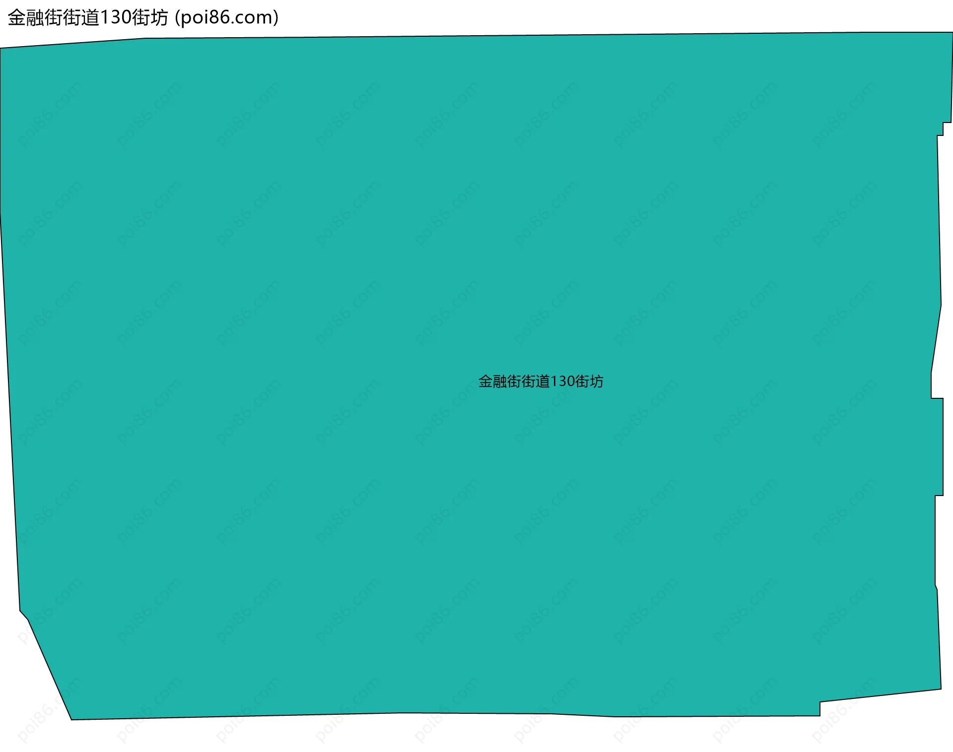 金融街街道130街坊边界地图
