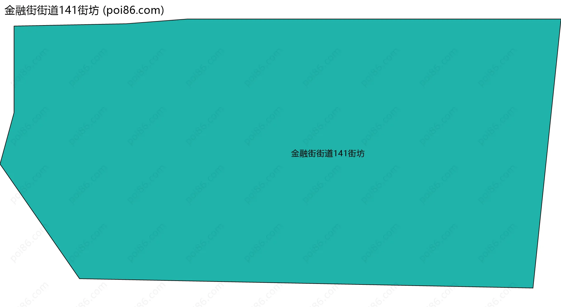 金融街街道141街坊边界地图