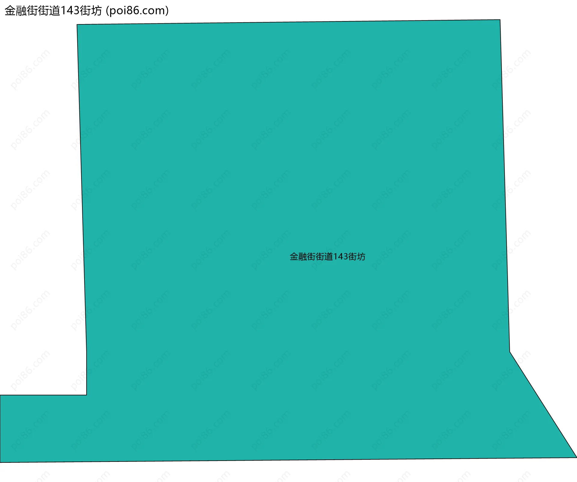 金融街街道143街坊边界地图
