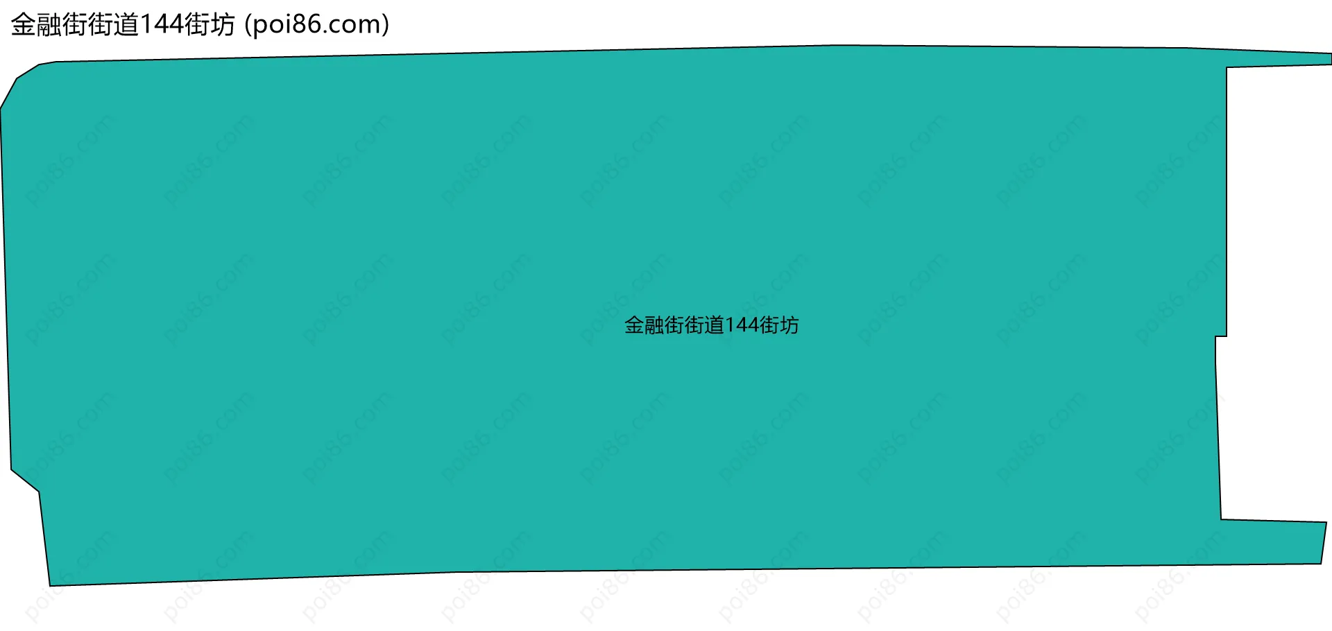 金融街街道144街坊边界地图