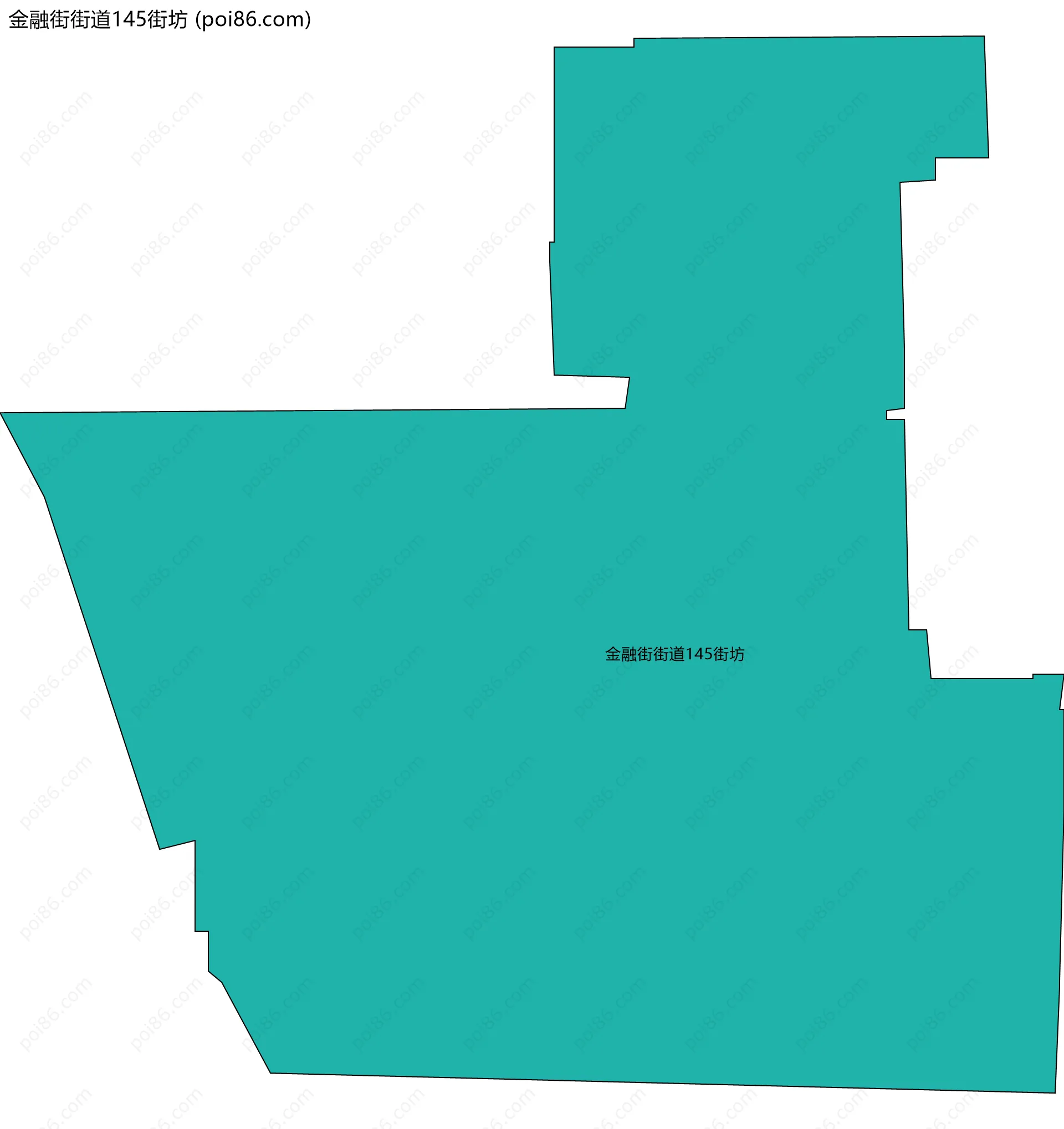 金融街街道145街坊边界地图