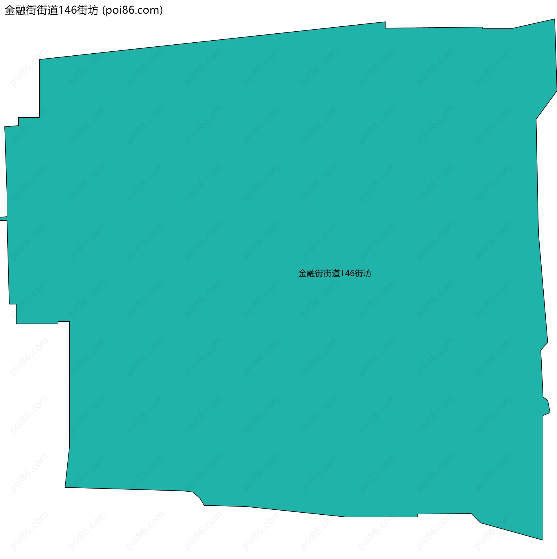 金融街街道146街坊边界地图