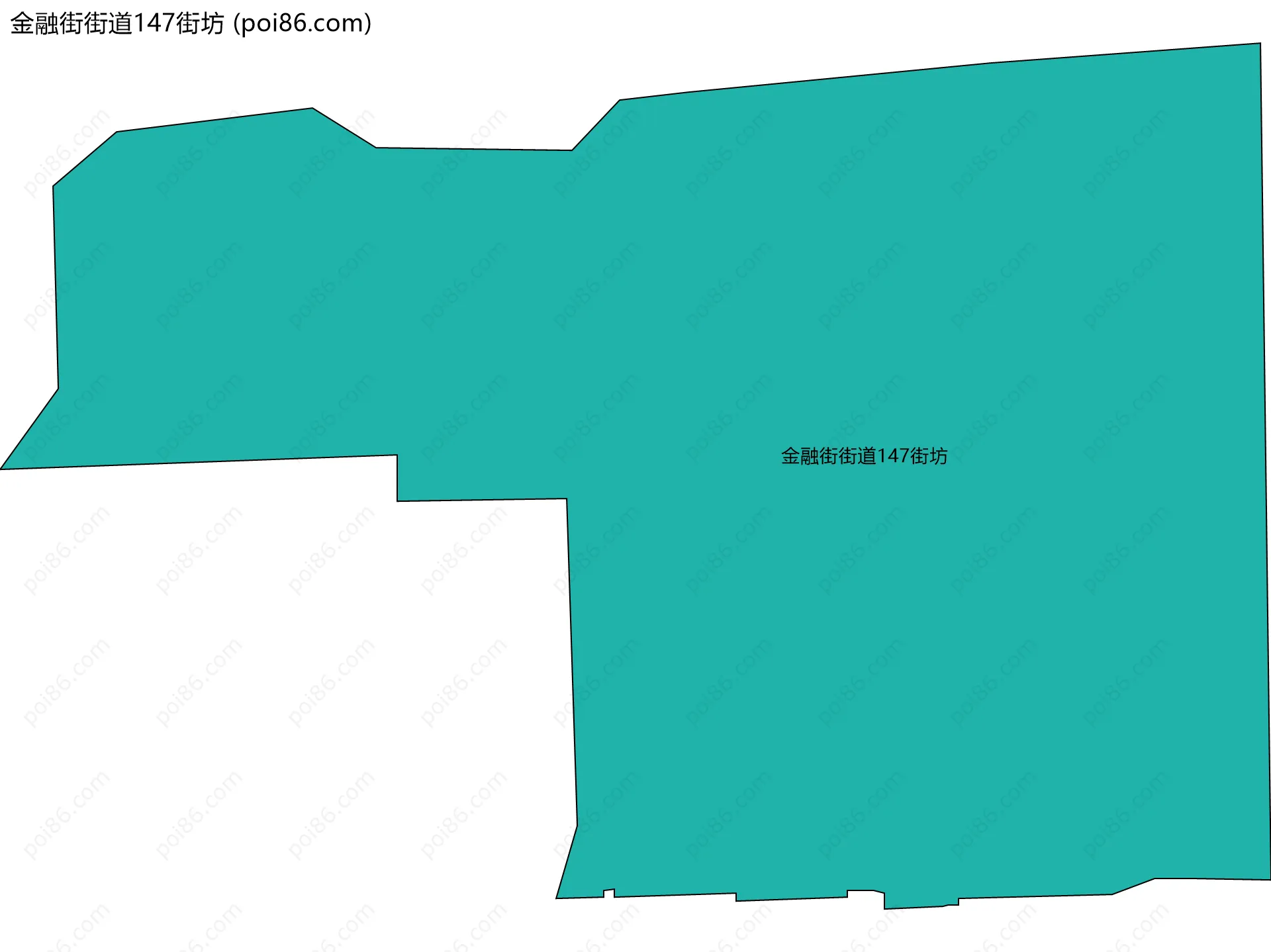 金融街街道147街坊边界地图