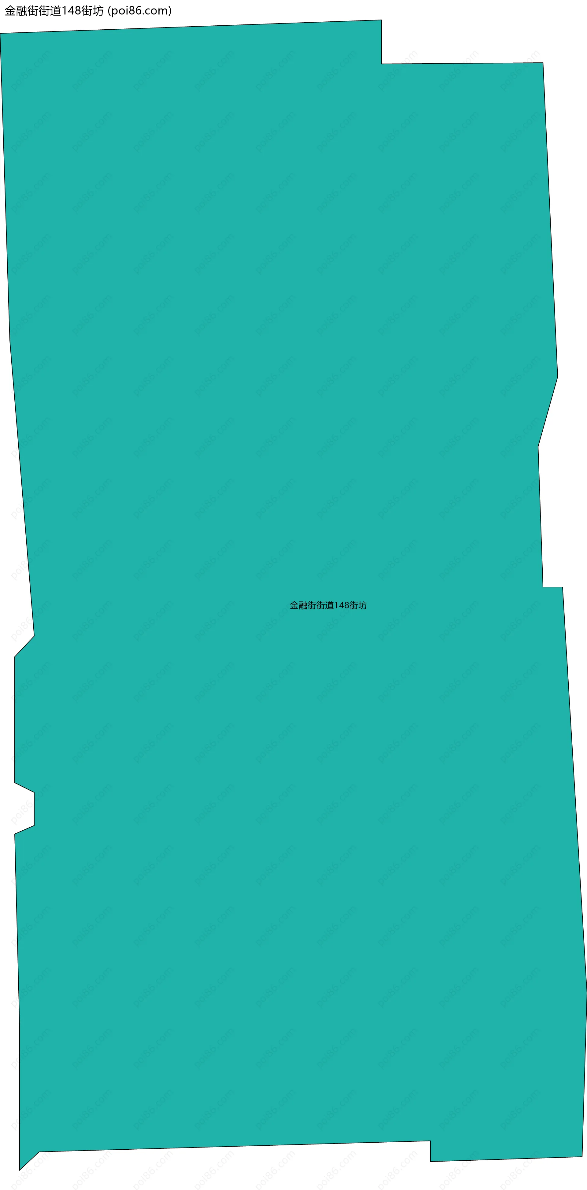 金融街街道148街坊边界地图
