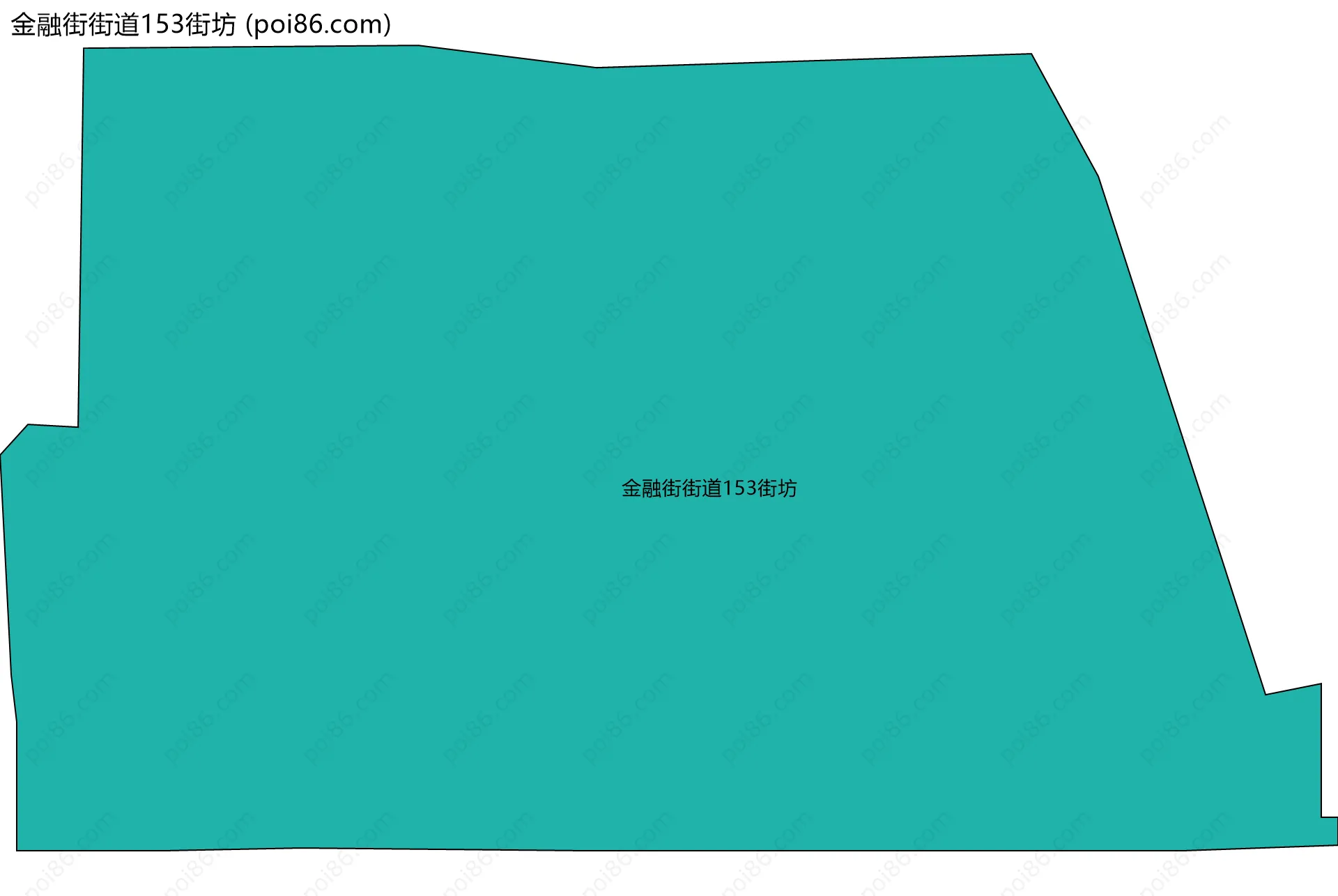 金融街街道153街坊边界地图