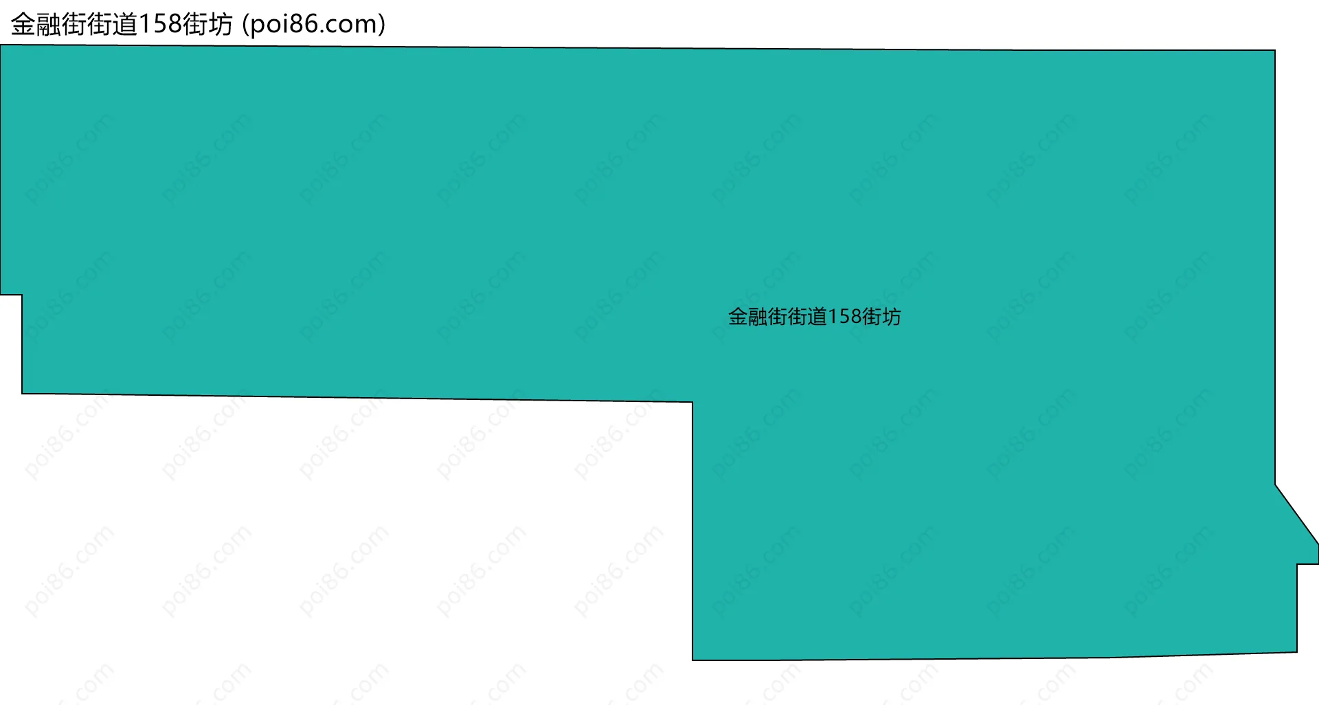 金融街街道158街坊边界地图