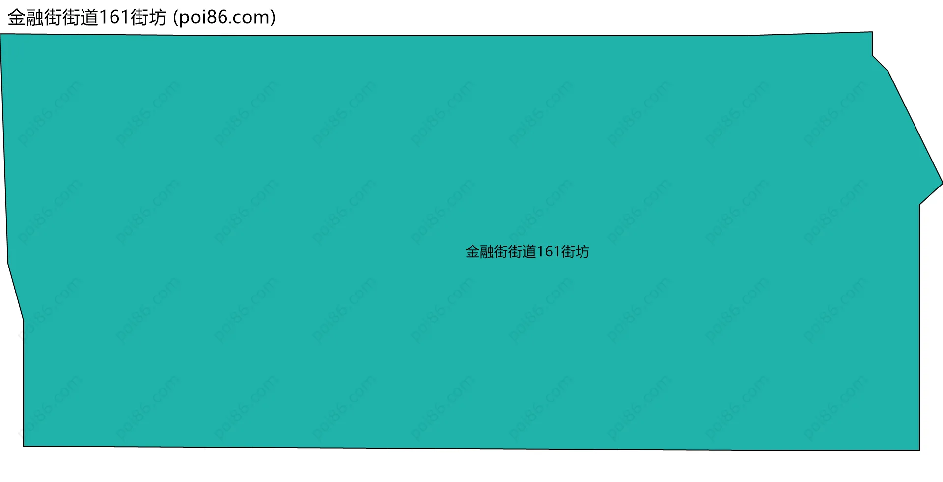金融街街道161街坊边界地图