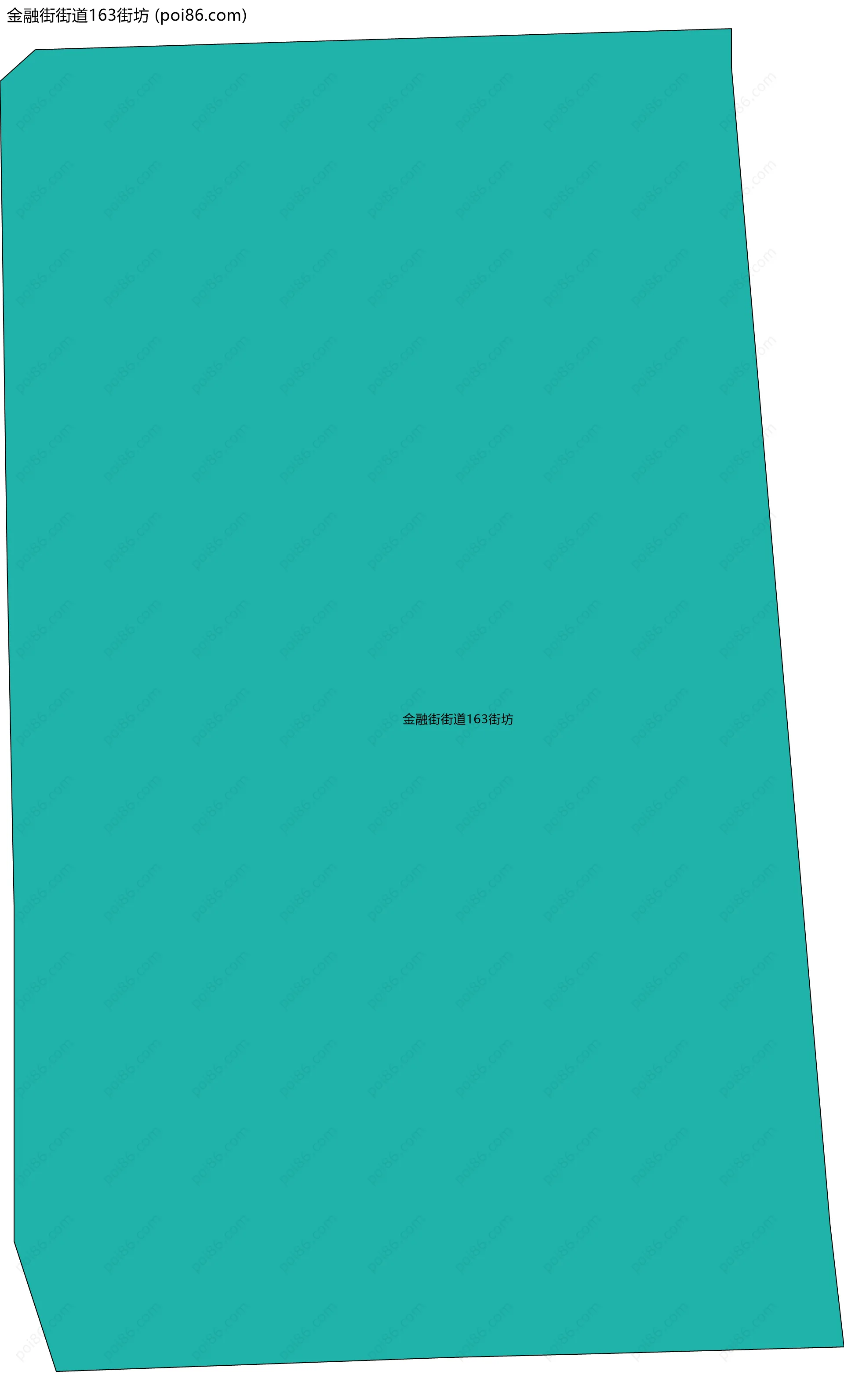 金融街街道163街坊边界地图