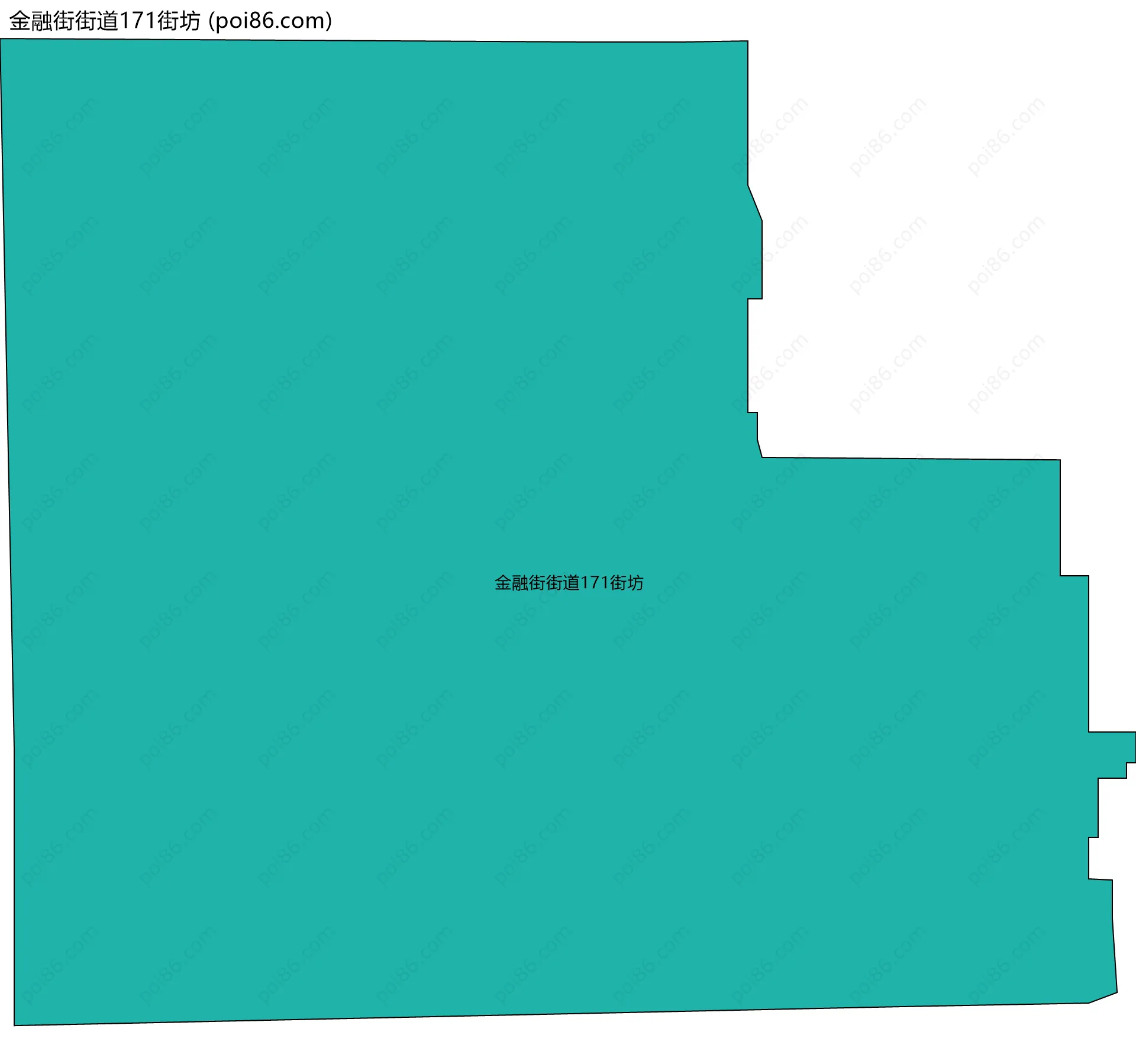 金融街街道171街坊边界地图