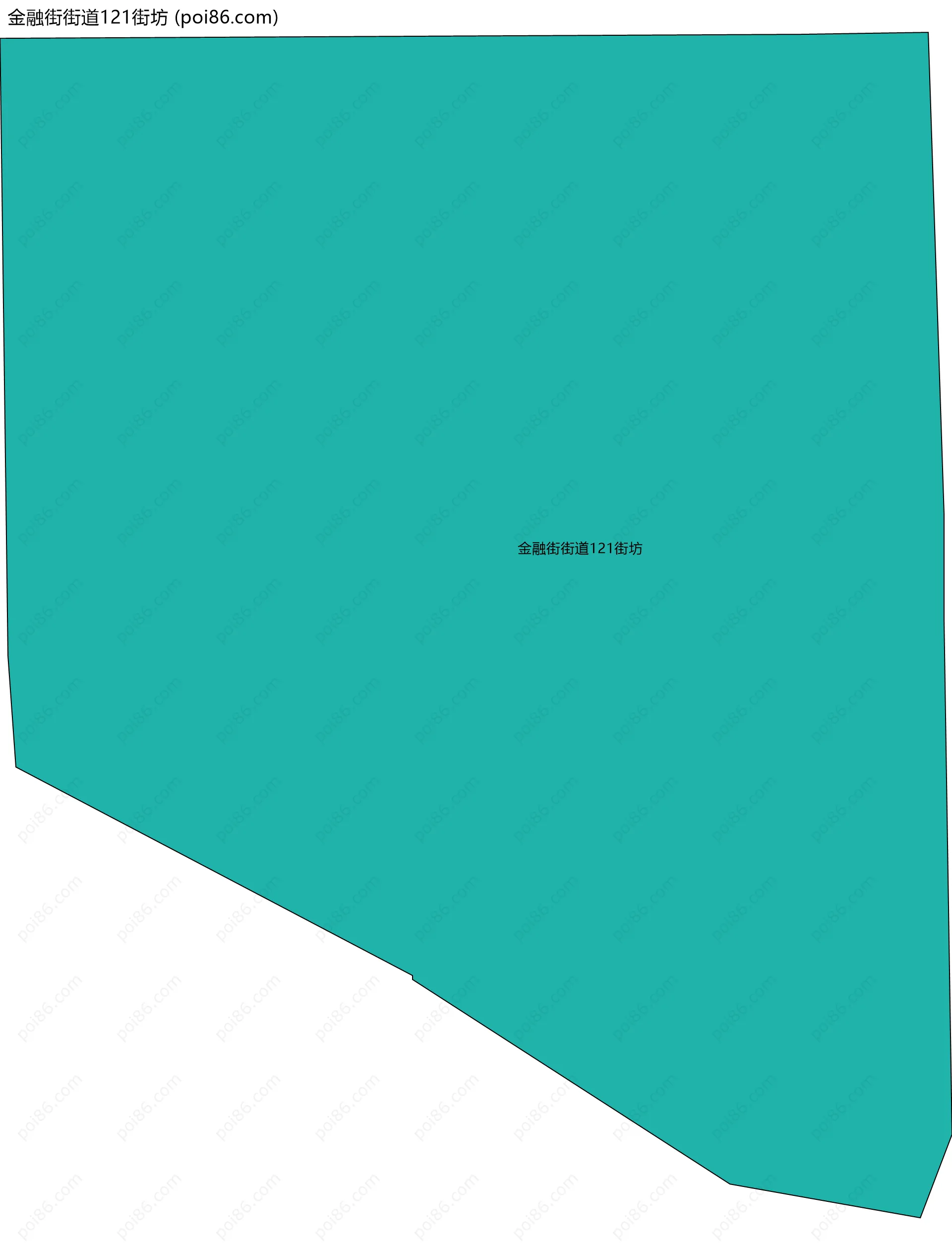 金融街街道121街坊边界地图