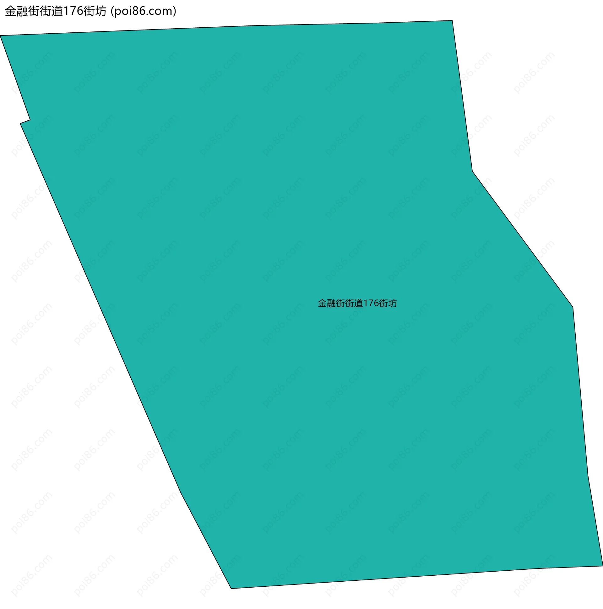 金融街街道176街坊边界地图