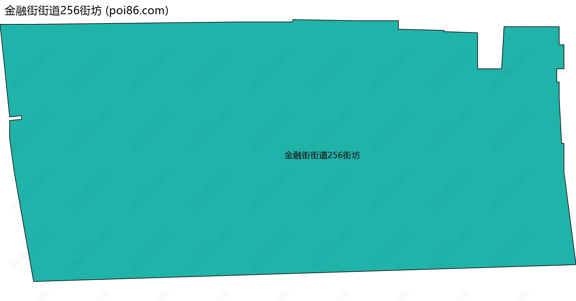 金融街街道256街坊边界地图