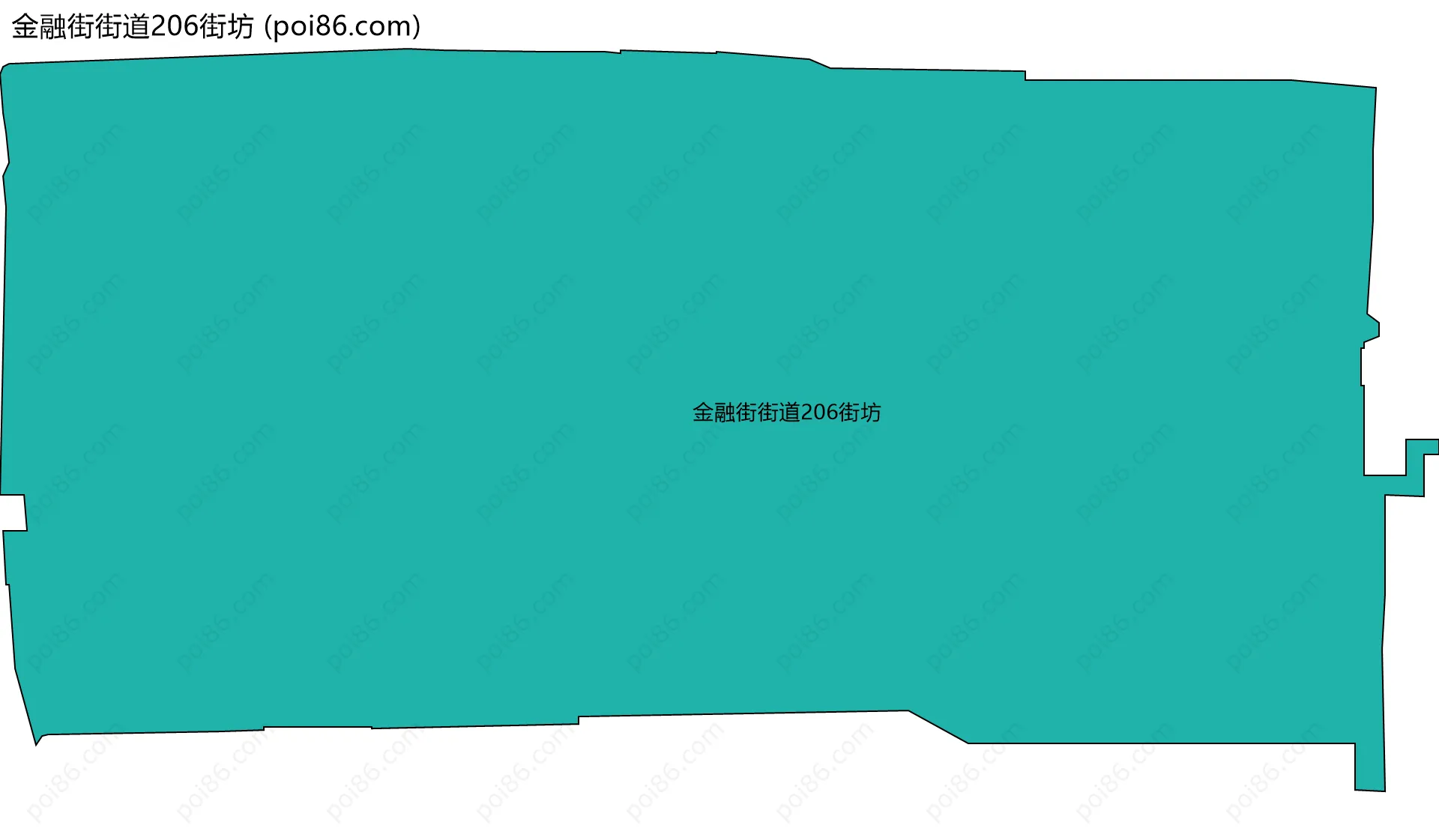 金融街街道206街坊边界地图