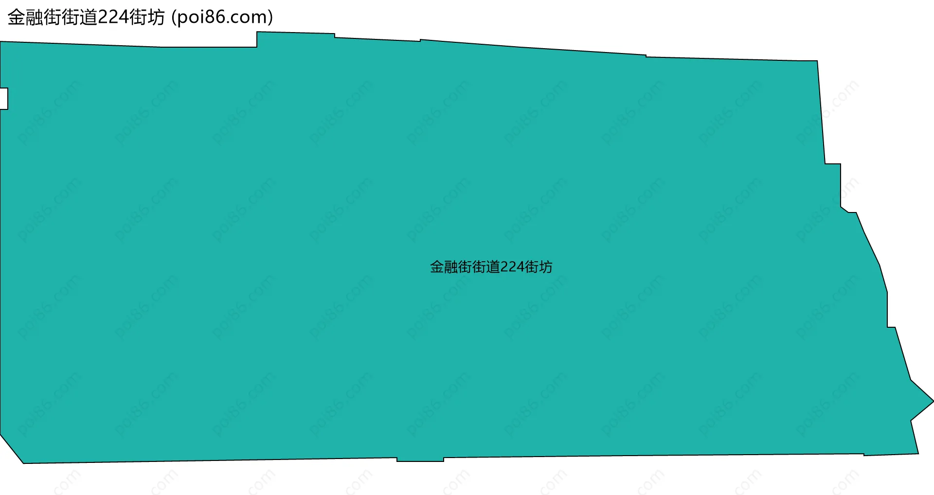 金融街街道224街坊边界地图