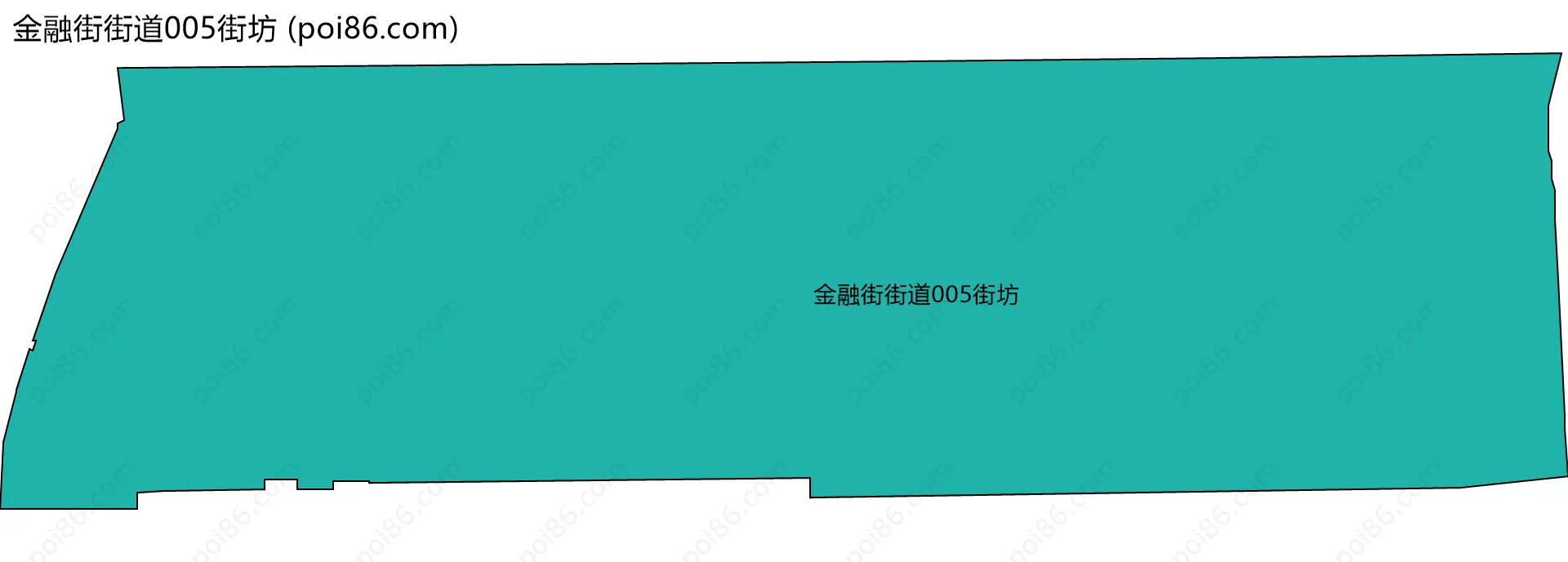 金融街街道005街坊边界地图