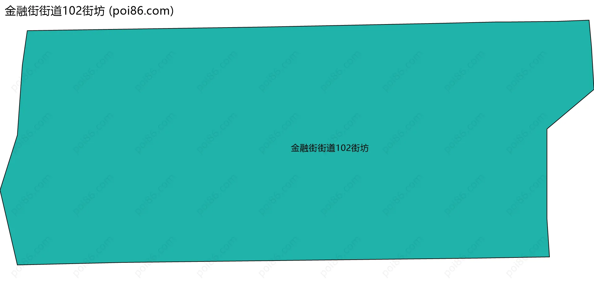 金融街街道102街坊边界地图