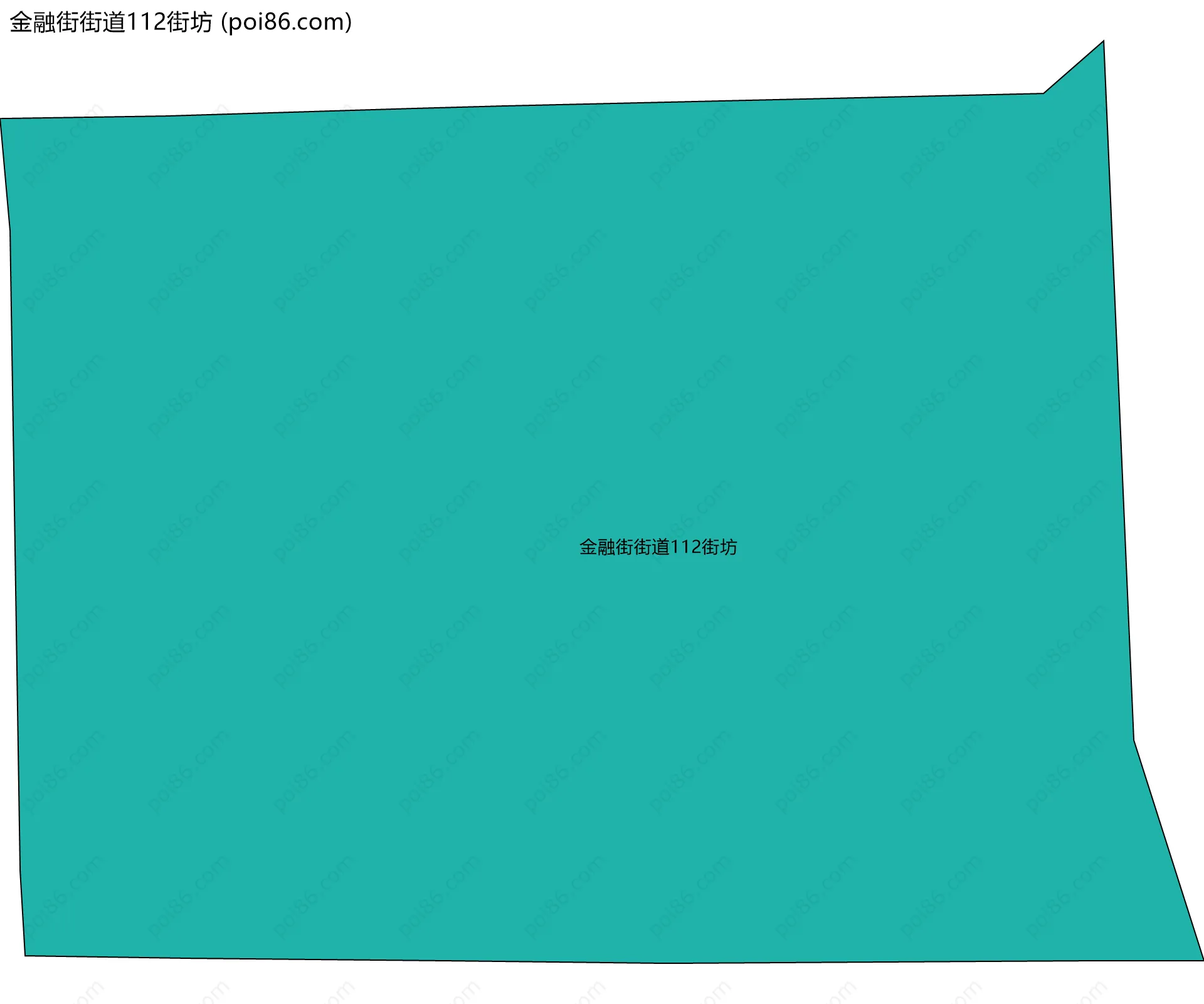 金融街街道112街坊边界地图