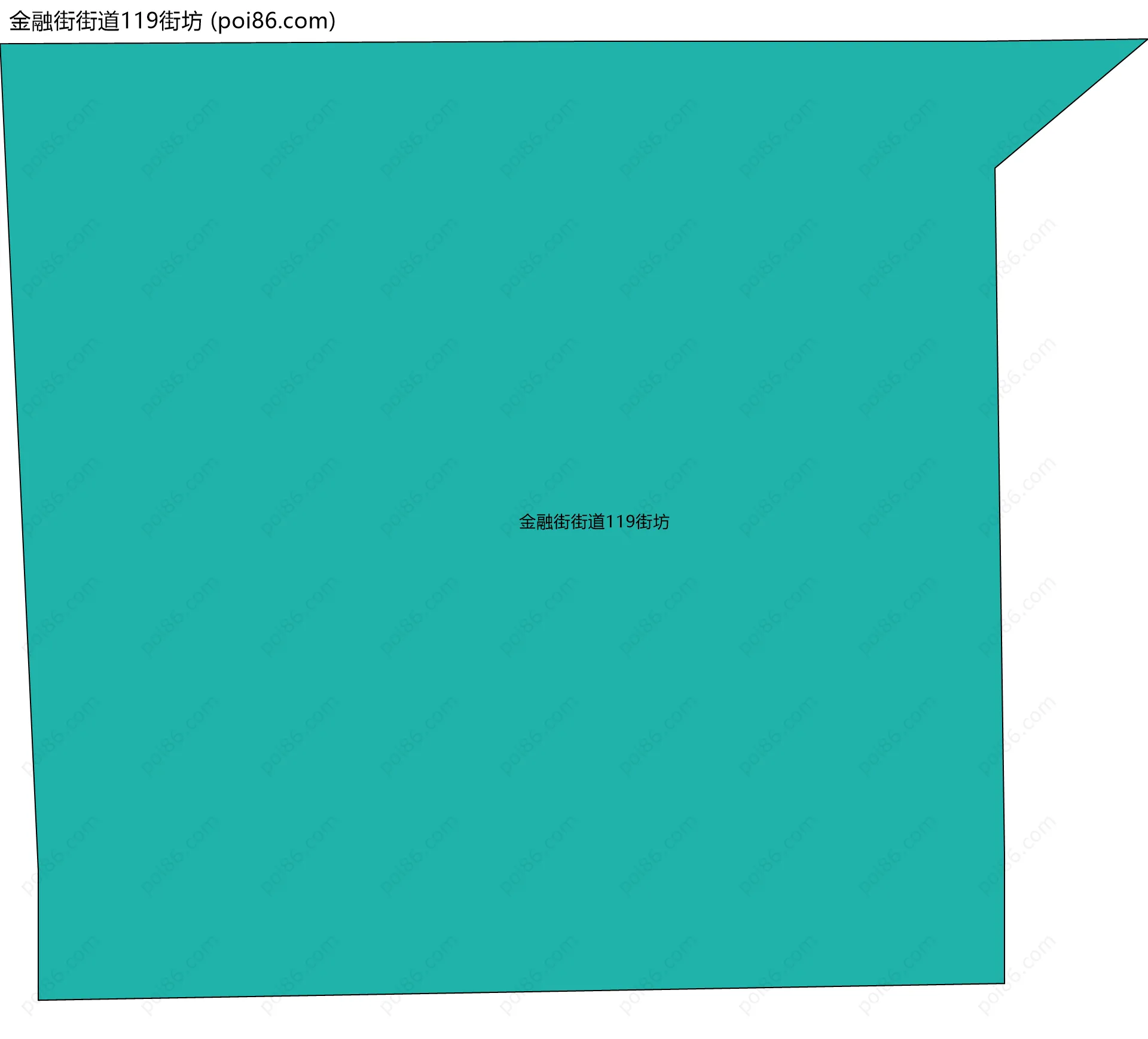 金融街街道119街坊边界地图